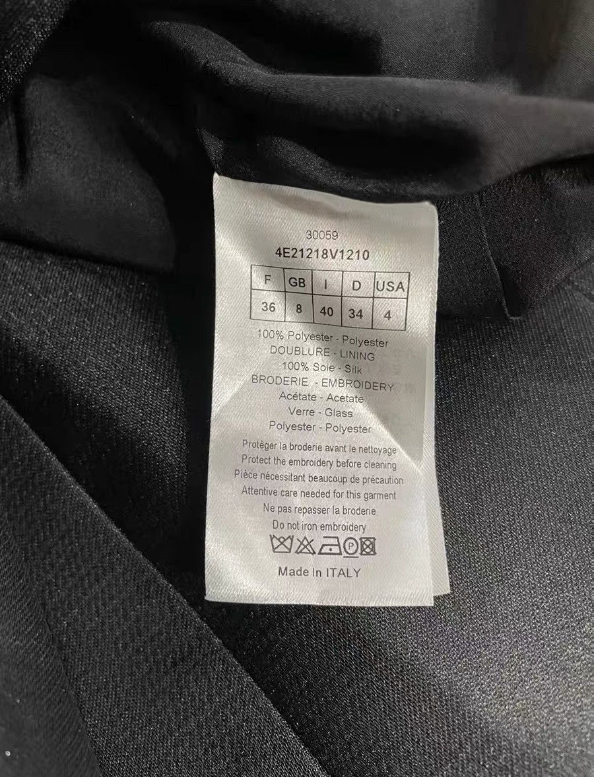 Dior Dior Black Collector's Edition Badge Wool-Silk Blazer J33 Size XS / US 0-2 / IT 36-38 - 5 Thumbnail