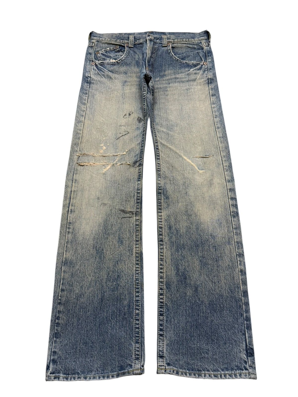Vintage Y2K Japan Brand Mud Wash Faded Distressed Straight