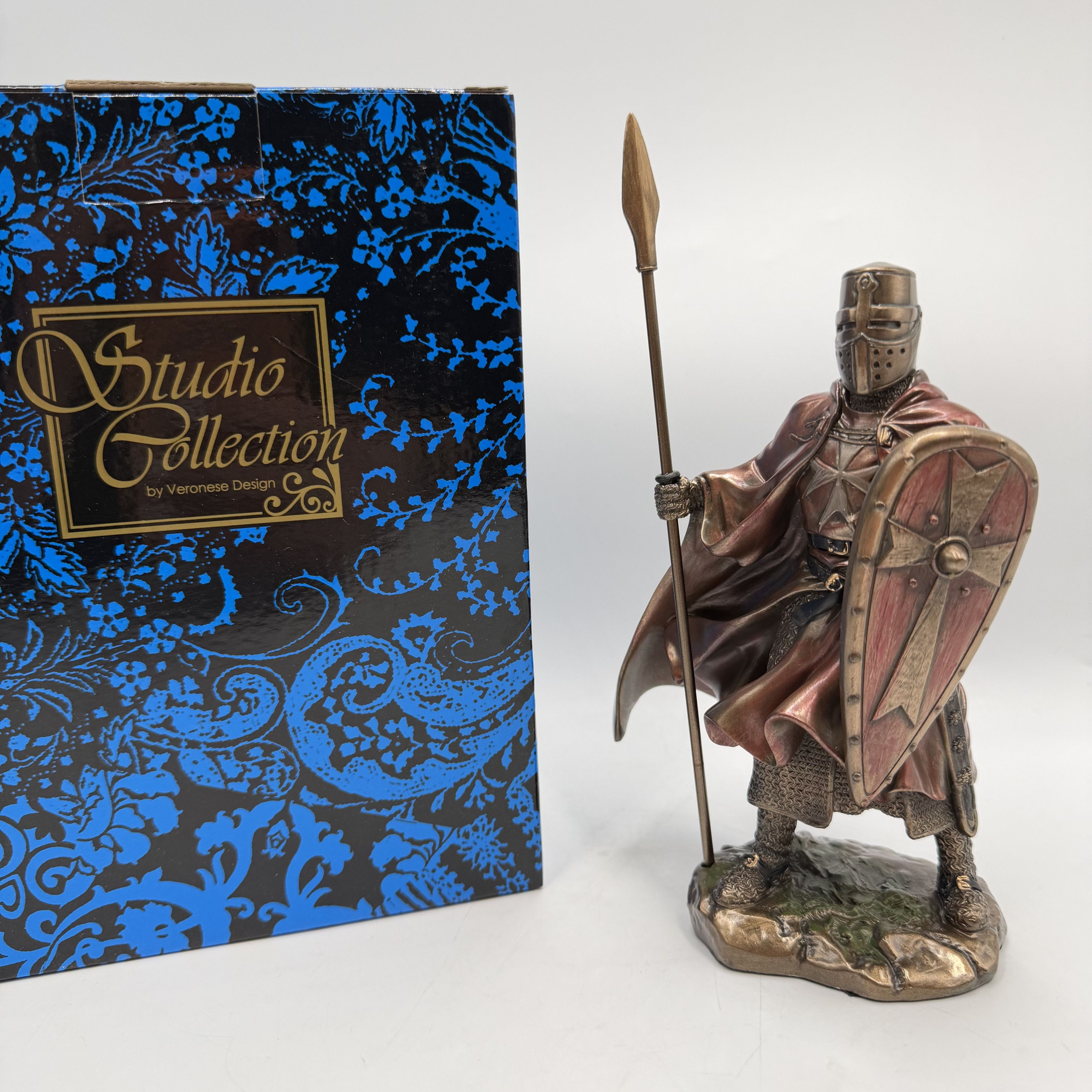Other Crusader Knight with Spear Statue Bronze Finish Figurine Size ONE SIZE - 2 Thumbnail