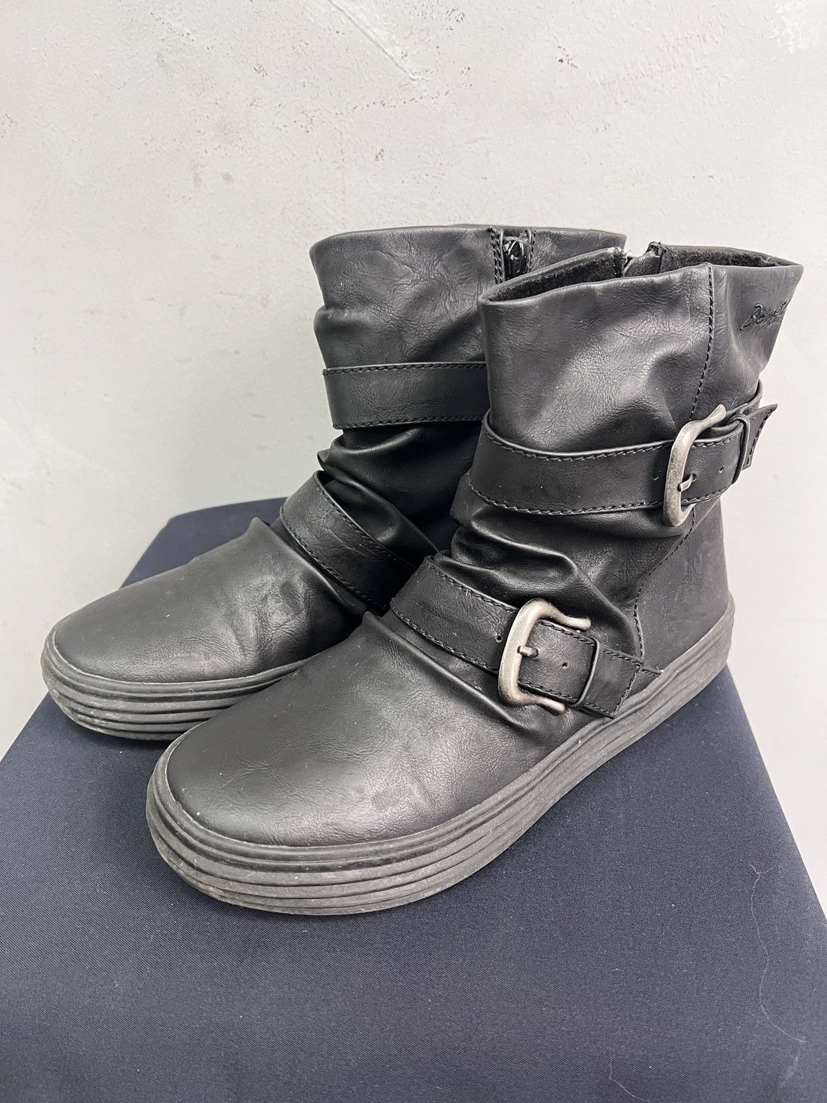 ASH Opium belted leather gothic boots rick owens style japanese Size US 7 / EU 40 - 5 Thumbnail