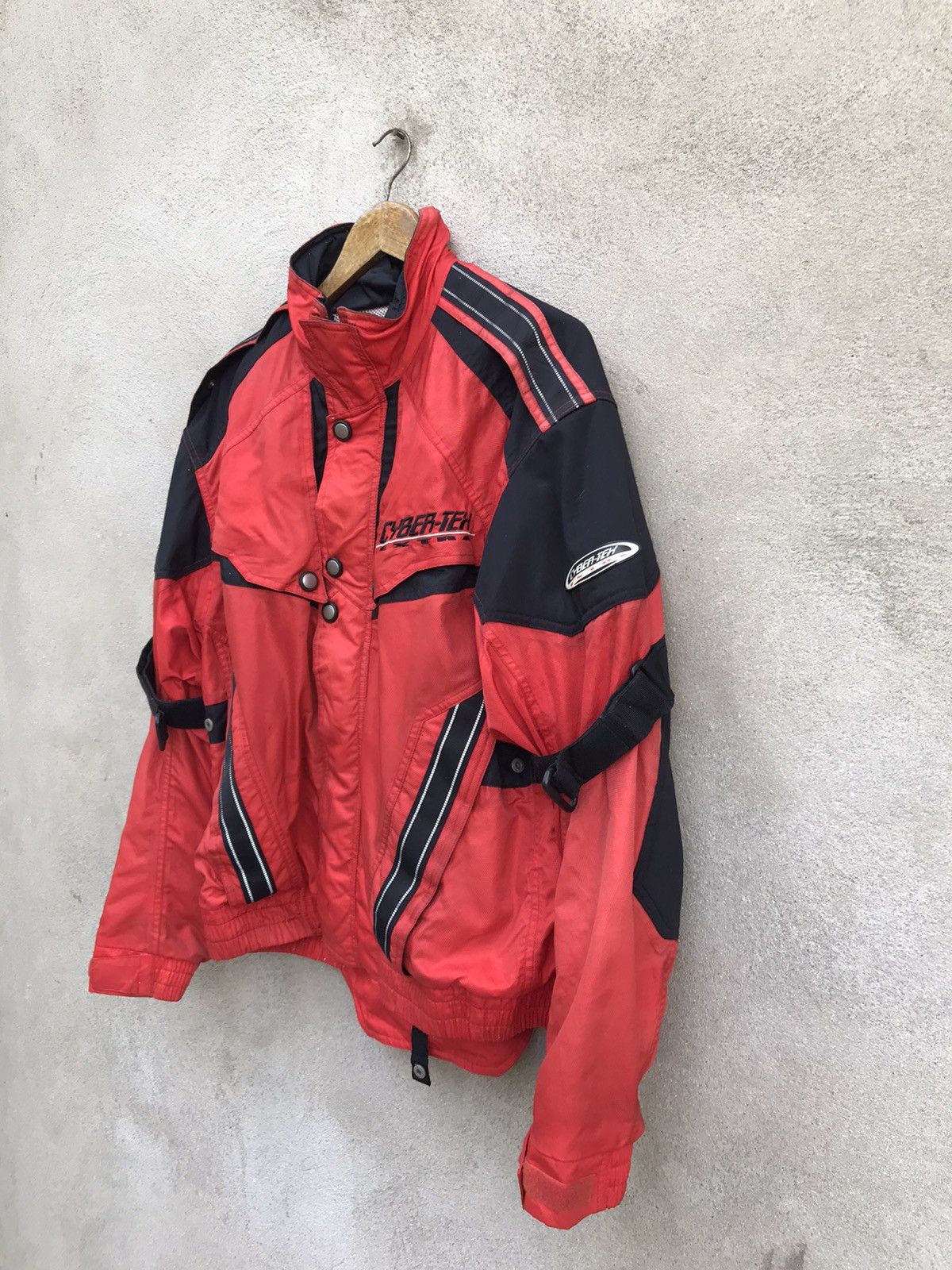 Vintage × Yamaha RARE YAMAHA RACING JACKET CYBER TEX RIDER SUN FADED Size US L / EU 52-54 / 3 - 2 Thumbnail