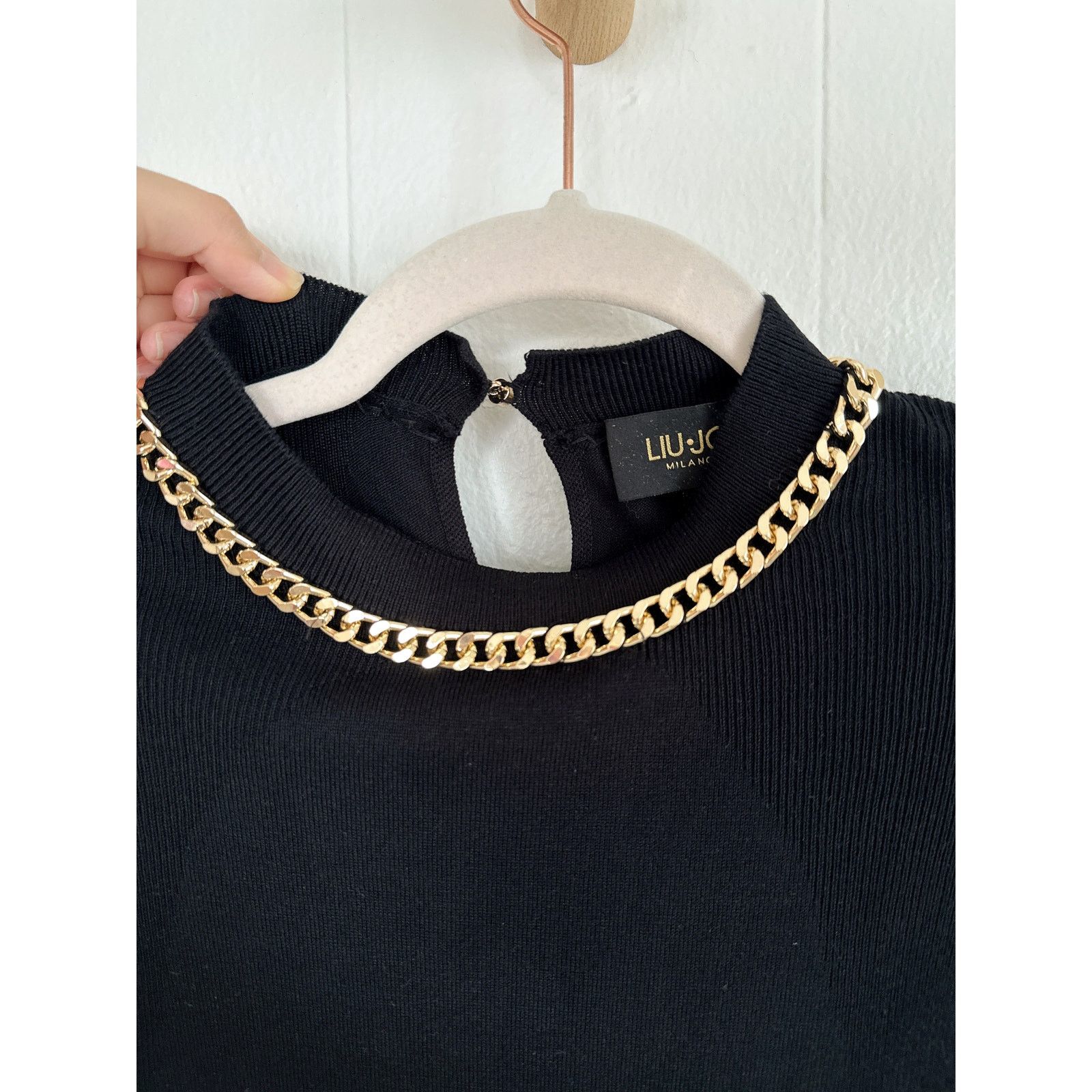 Liu Jo Liu Jo Milano Padded Shoulder Knit Top - Made in Italy - S Size S / US 4 / IT 40 - 4 Thumbnail