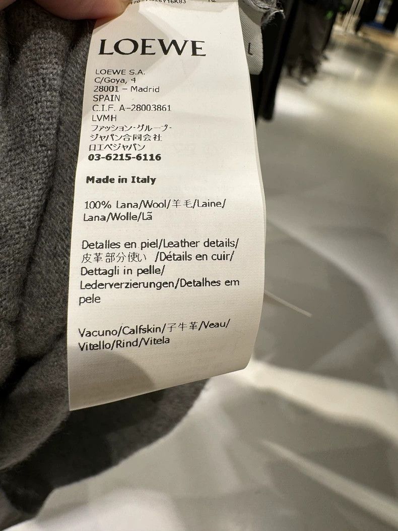 Other LOEWE Men's sweater grey wool sweater long sleeve open shi Size US S / EU 44-46 / 1 - 5 Thumbnail