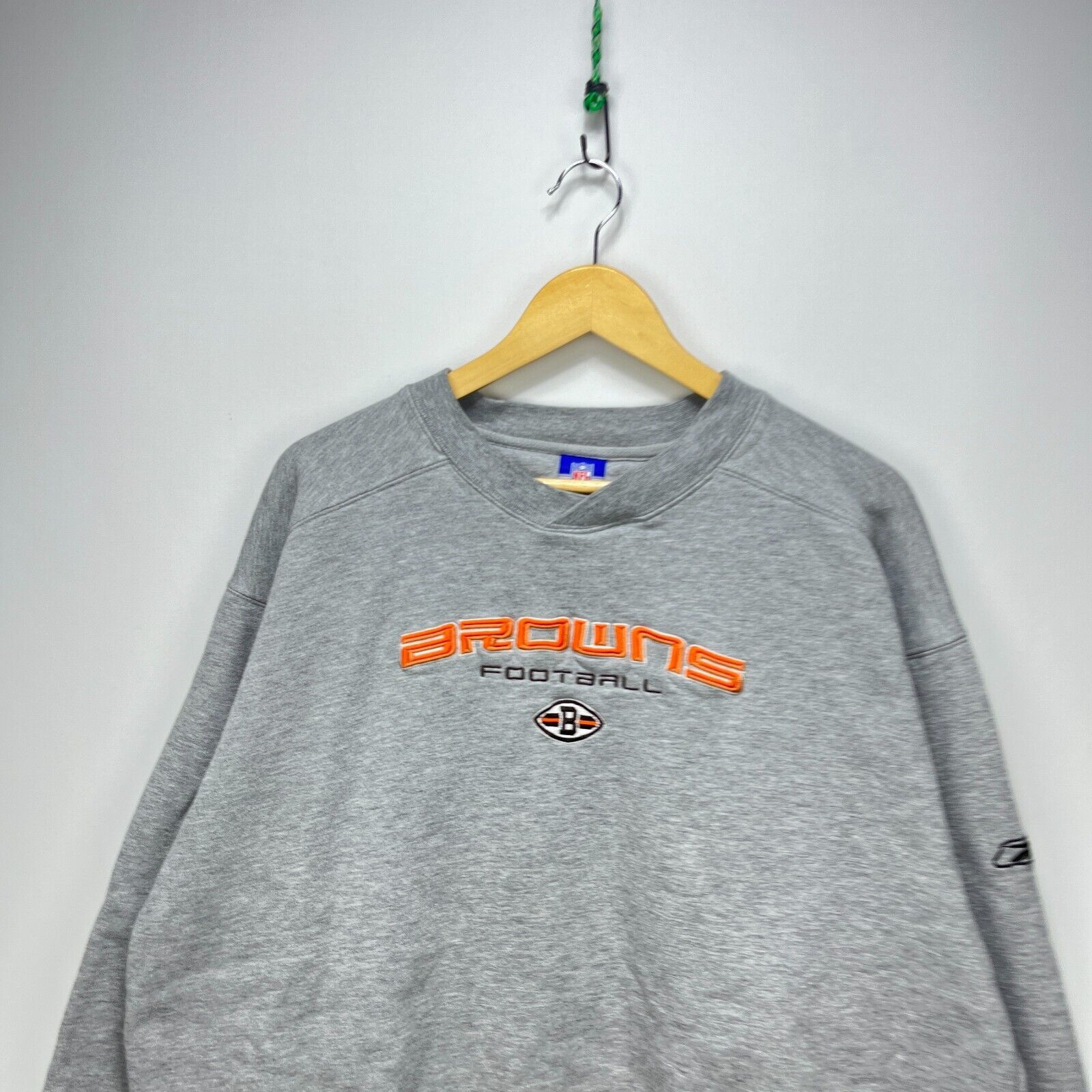 NFL × Vintage Vintage Cleveland Browns NFL Sweatshirt Reebok XL Size US XL / EU 56 / 4 - 2 Thumbnail
