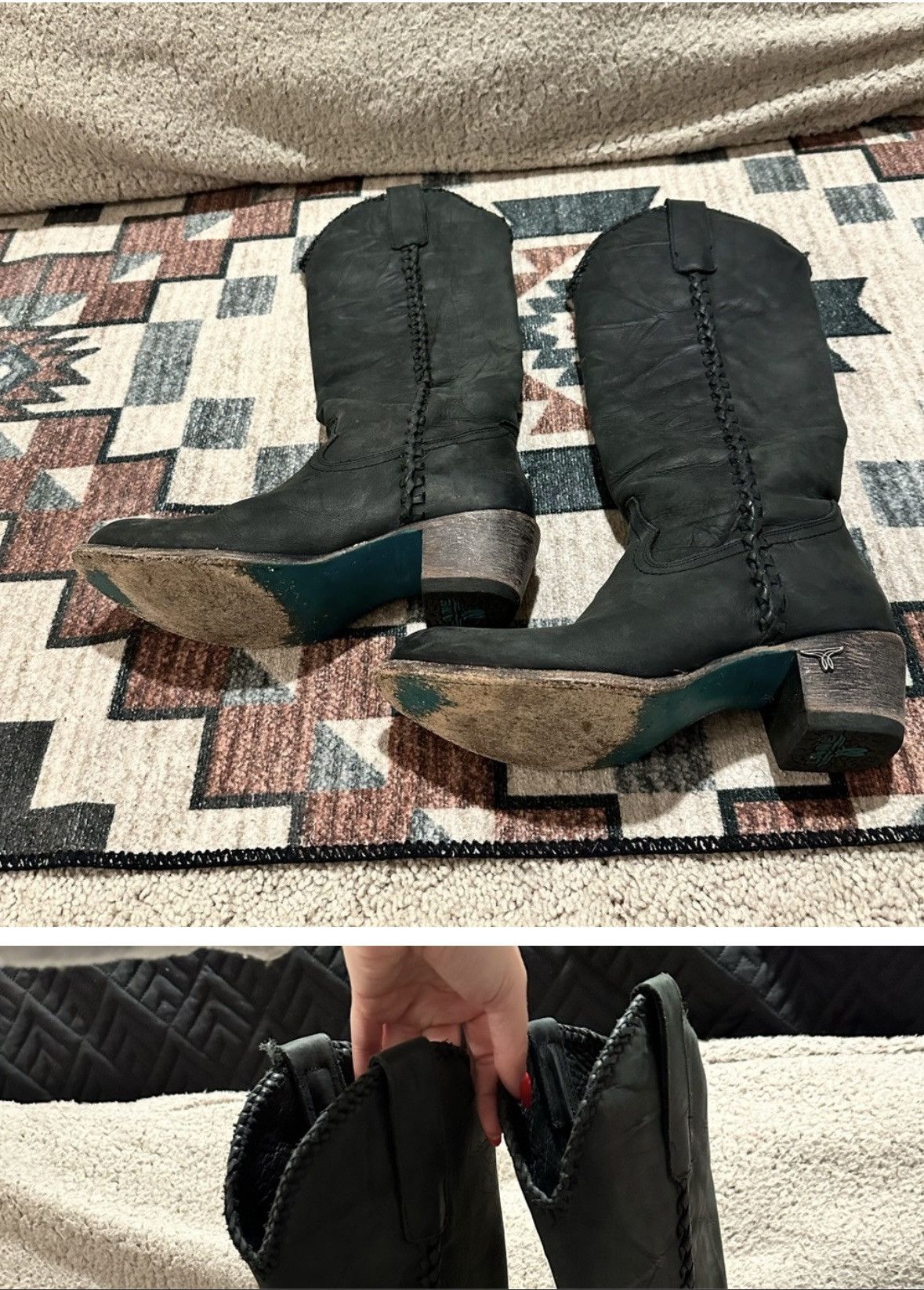 Cowboy Equipment Lanes Western Wear Plain Jane Boot Size US 7.5 / IT 37.5 - 4 Thumbnail