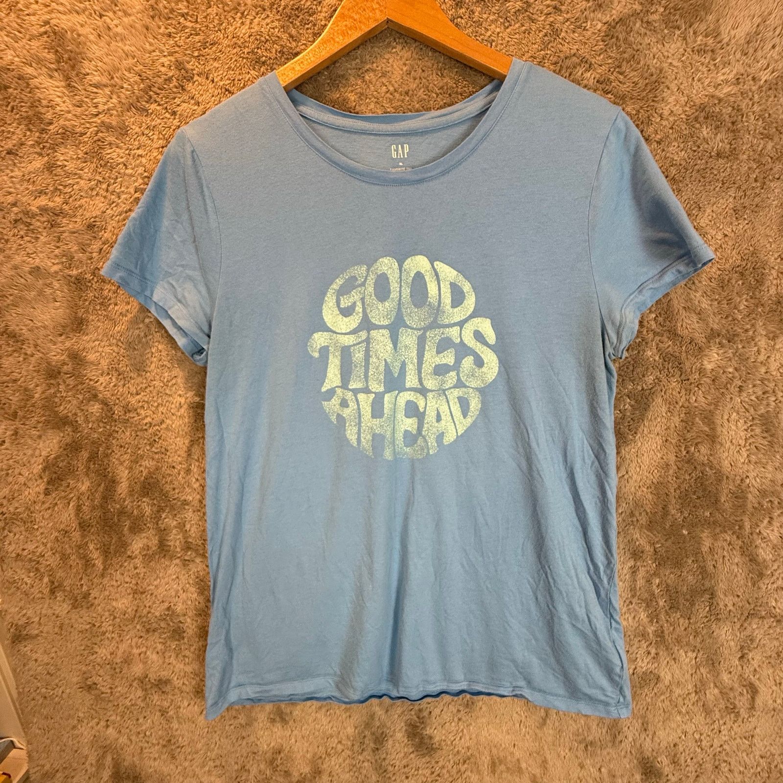 Gap Gap Favorite Tee Good Times Ahead Graphic T Shirt Women's XL Size XL / US 12-14 / IT 48-50 - 1 Thumbnail