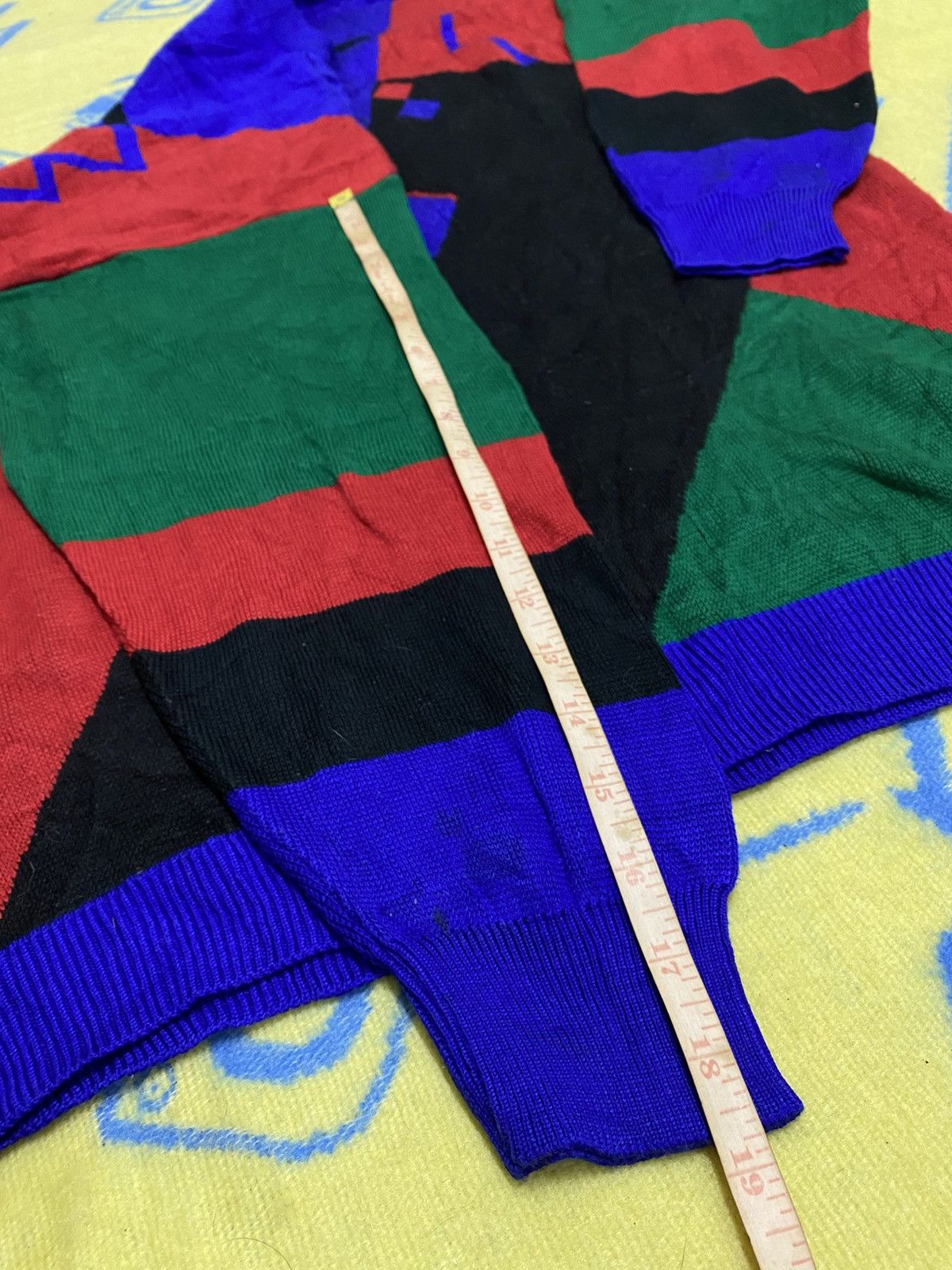 Japanese Brand × Vintage Japanese Knitwear x Vintage Abstrack Size US L / EU 52-54 / 3 - 6 Thumbnail