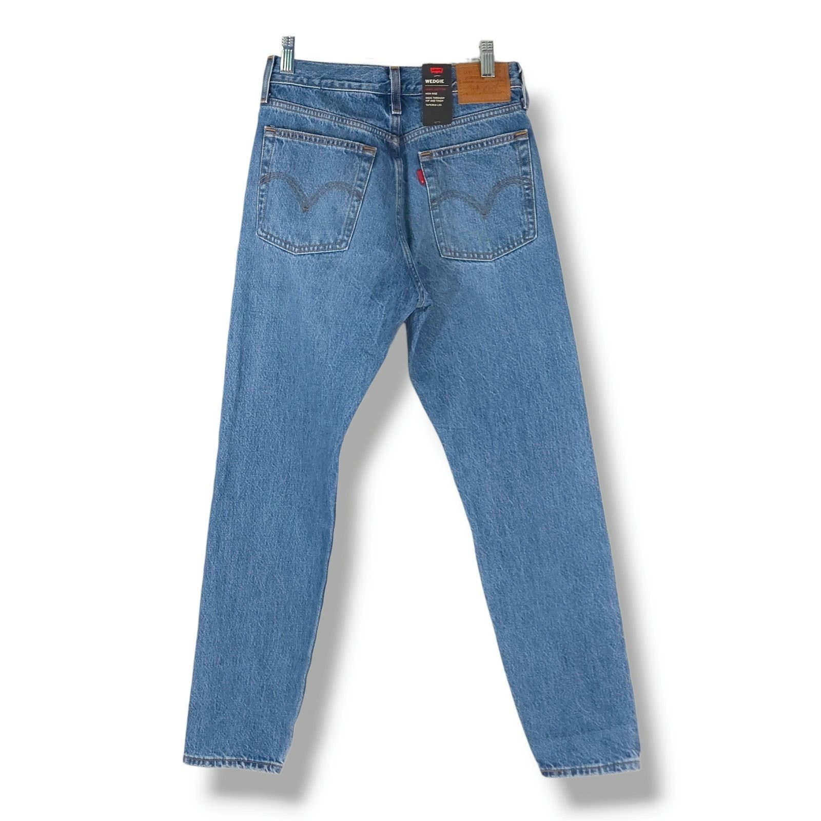Levi's Levis Wedgie Straight Jeans High Rise Button Fly 26x27 Size 26" / US 2 / IT 38 - 4 Thumbnail