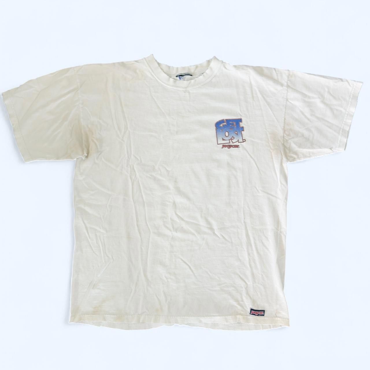 Jansport Jansport Men's white cream T-shirts Size US L / EU 52-54 / 3 - 1 Thumbnail
