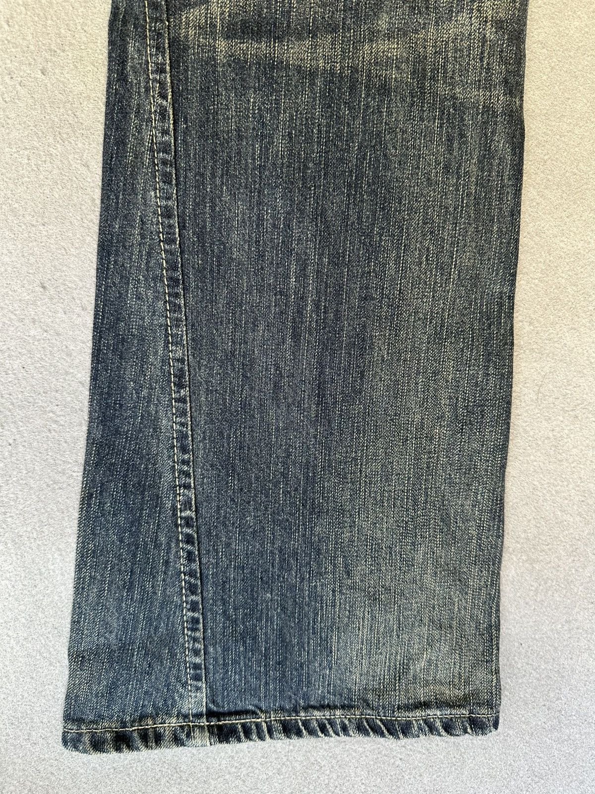 Japanese Brand FLARE Edwin Blue Trip Denim Size US 32 / EU 48 - 14 Thumbnail