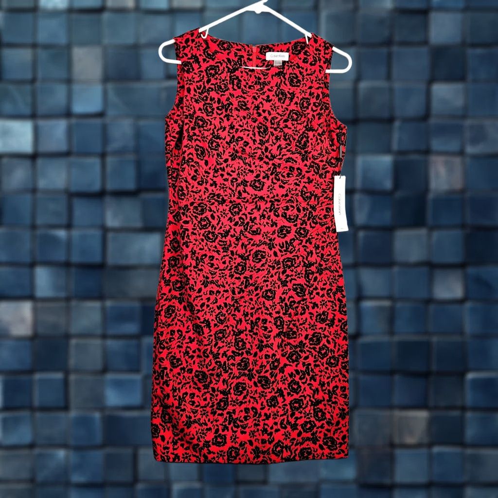 red and black calvin klein dress Calvin Klein | Dresses | Pink Red Calvin Klein Sheath Dress Sz 6