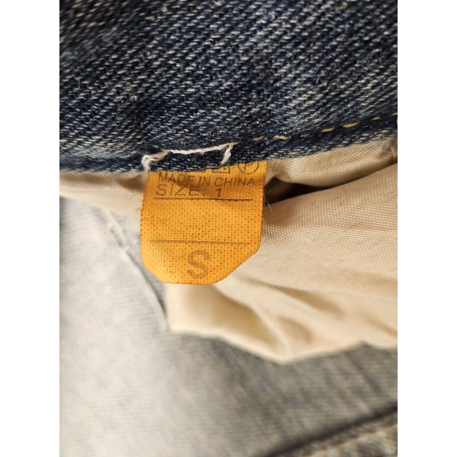 Vintage Aelfric Eden Baggy Cargo Jeans Raw Hem Patchwork Star Size S Blue Distressed Mens Size US 29 - 7 Thumbnail