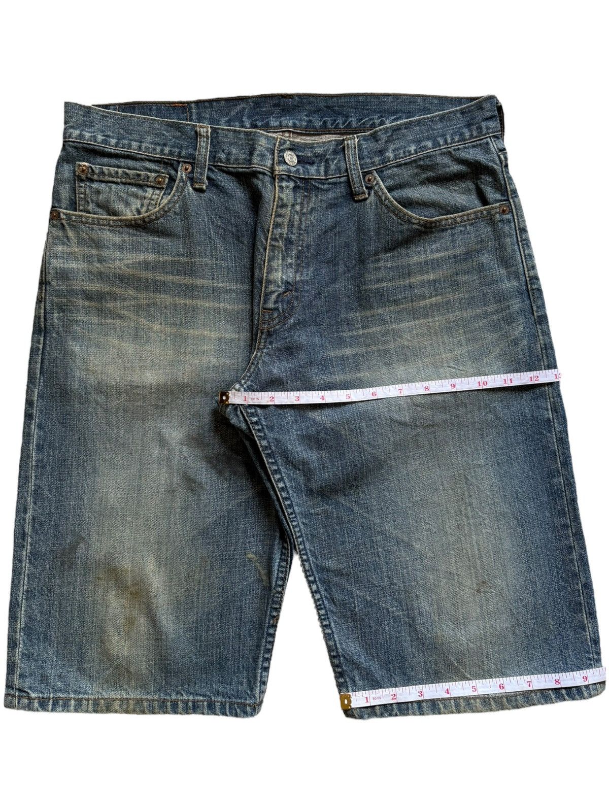 Levi's Vintage 90s Levis 534 Mud Wash Loose Jean Shorts Jorts Size US 34 / EU 50 - 16 Thumbnail