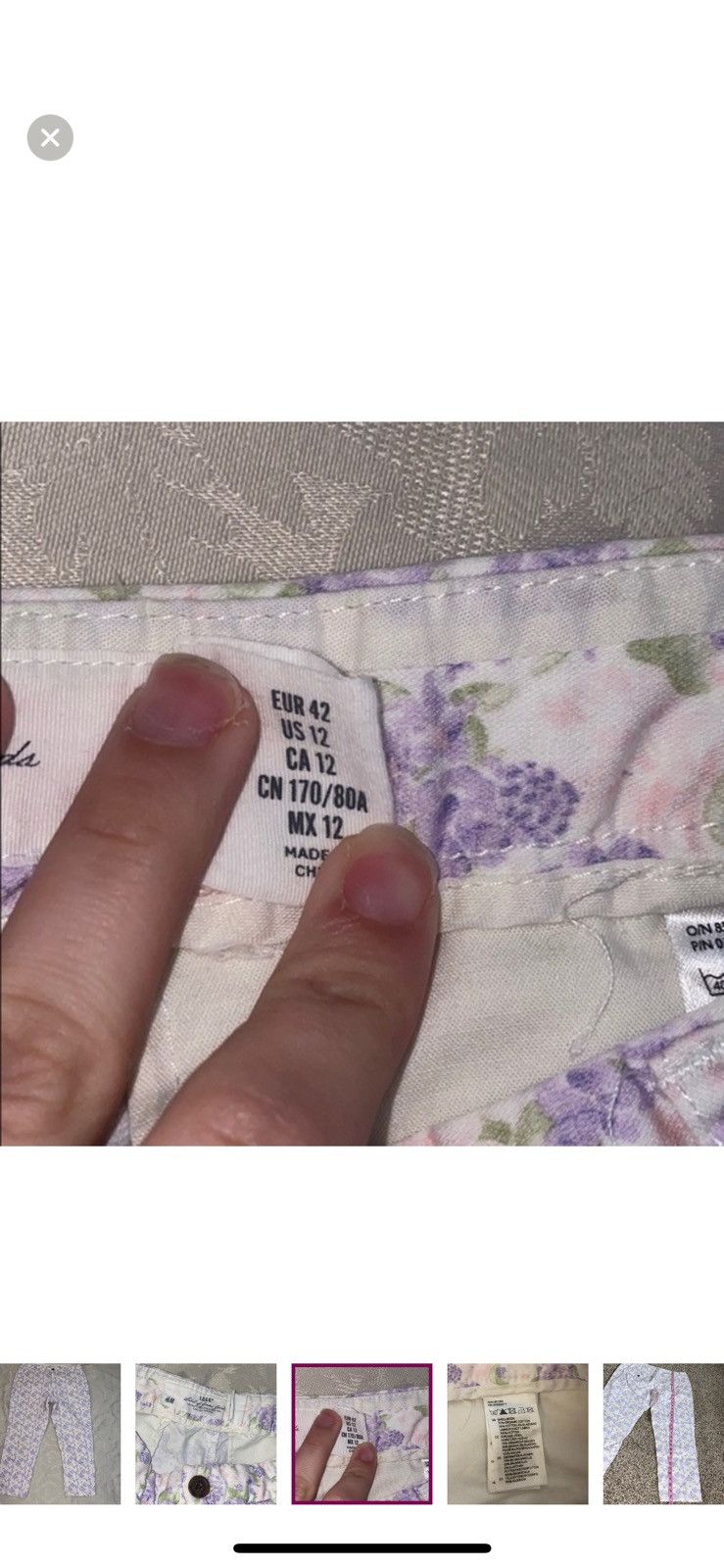 H&M LOGG by h&m floral pants size 12 Size 34" / US 12 / IT 48 - 5 Thumbnail