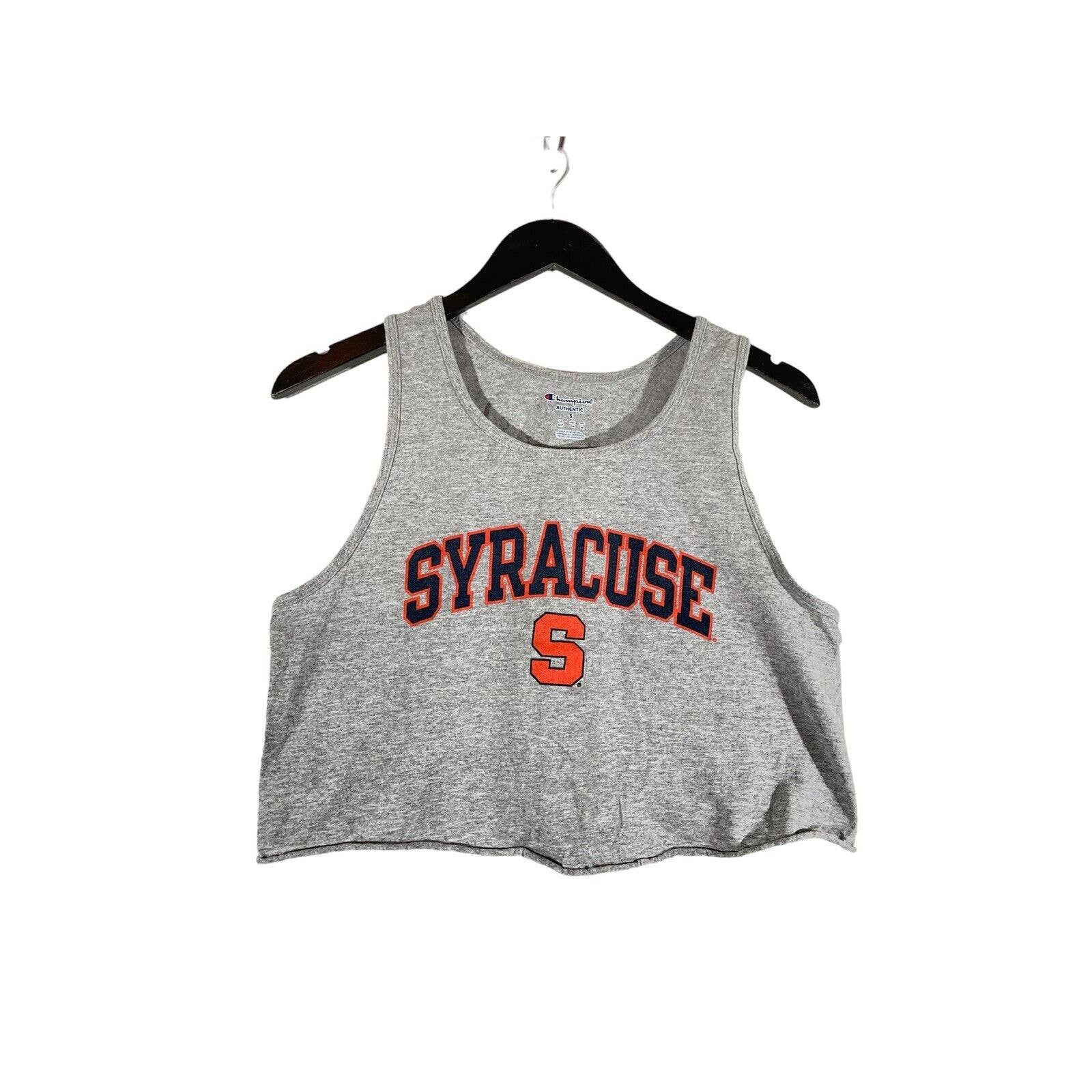 Champion University Of Syracuse DIY Cutoff Cropped Crop Tank Top S Size S / US 4 / IT 40 - 1 Preview