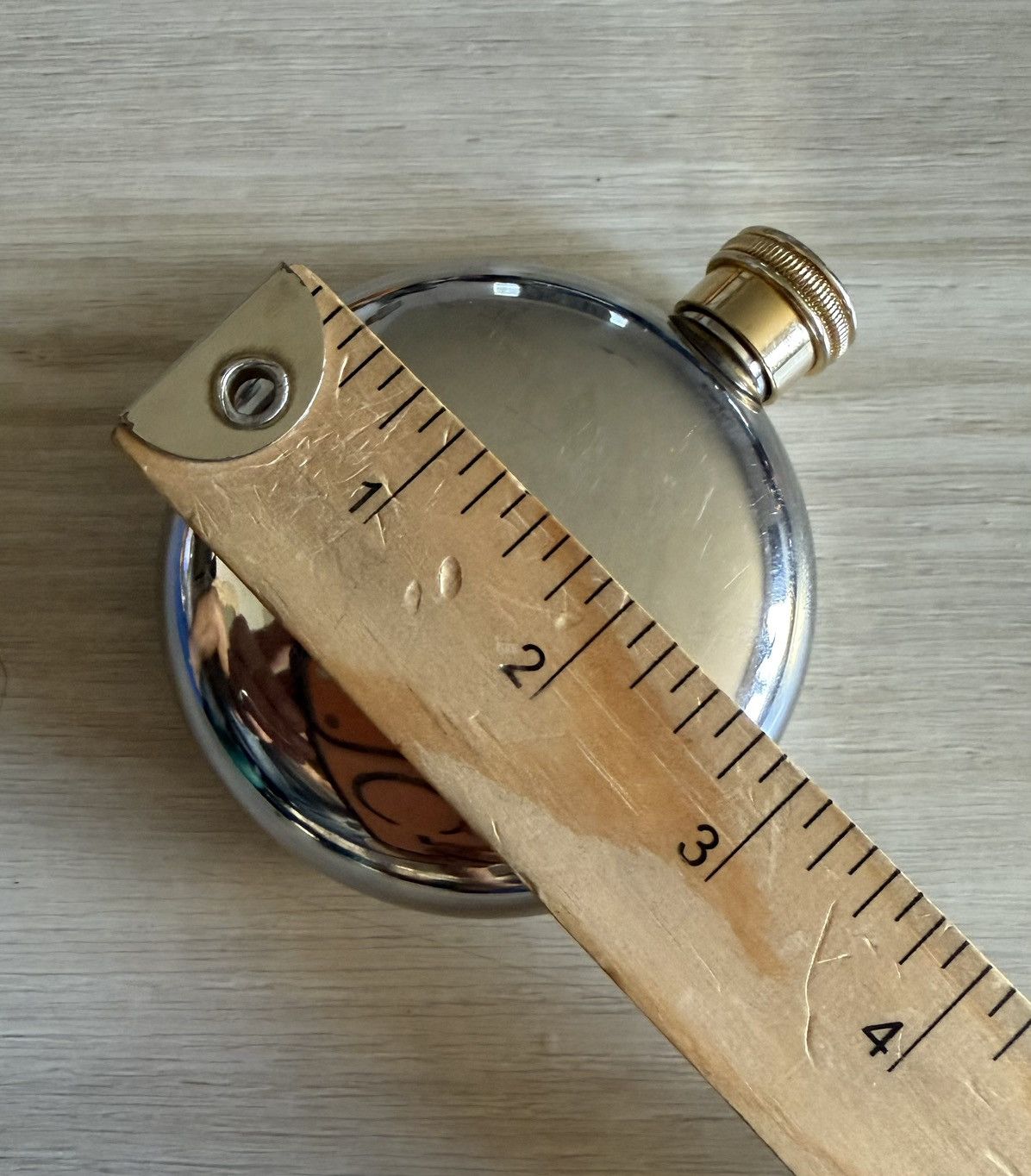 Vintage Vintage Jameson Whiskey Round Hip Flask Brass Screw Top Size ONE SIZE - 5 Thumbnail