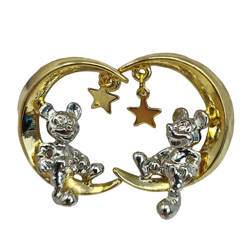 Disney Disney Mickey Mouse Sitting on the Moon Earrings Size ONE SIZE - 1 Thumbnail