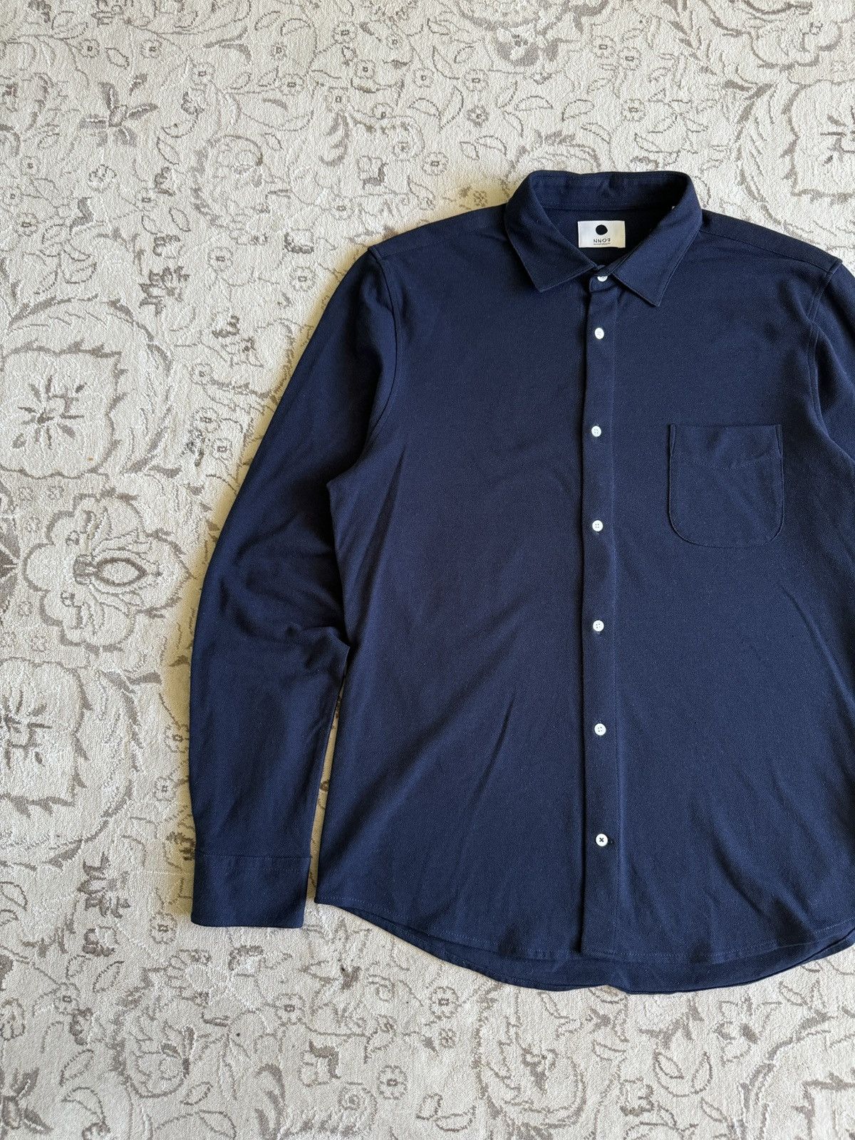 NN07 NN07 No Nationality Sean Jersey Navy Long Sleeve Polo Slim Size US M / EU 48-50 / 2 - 2 Thumbnail