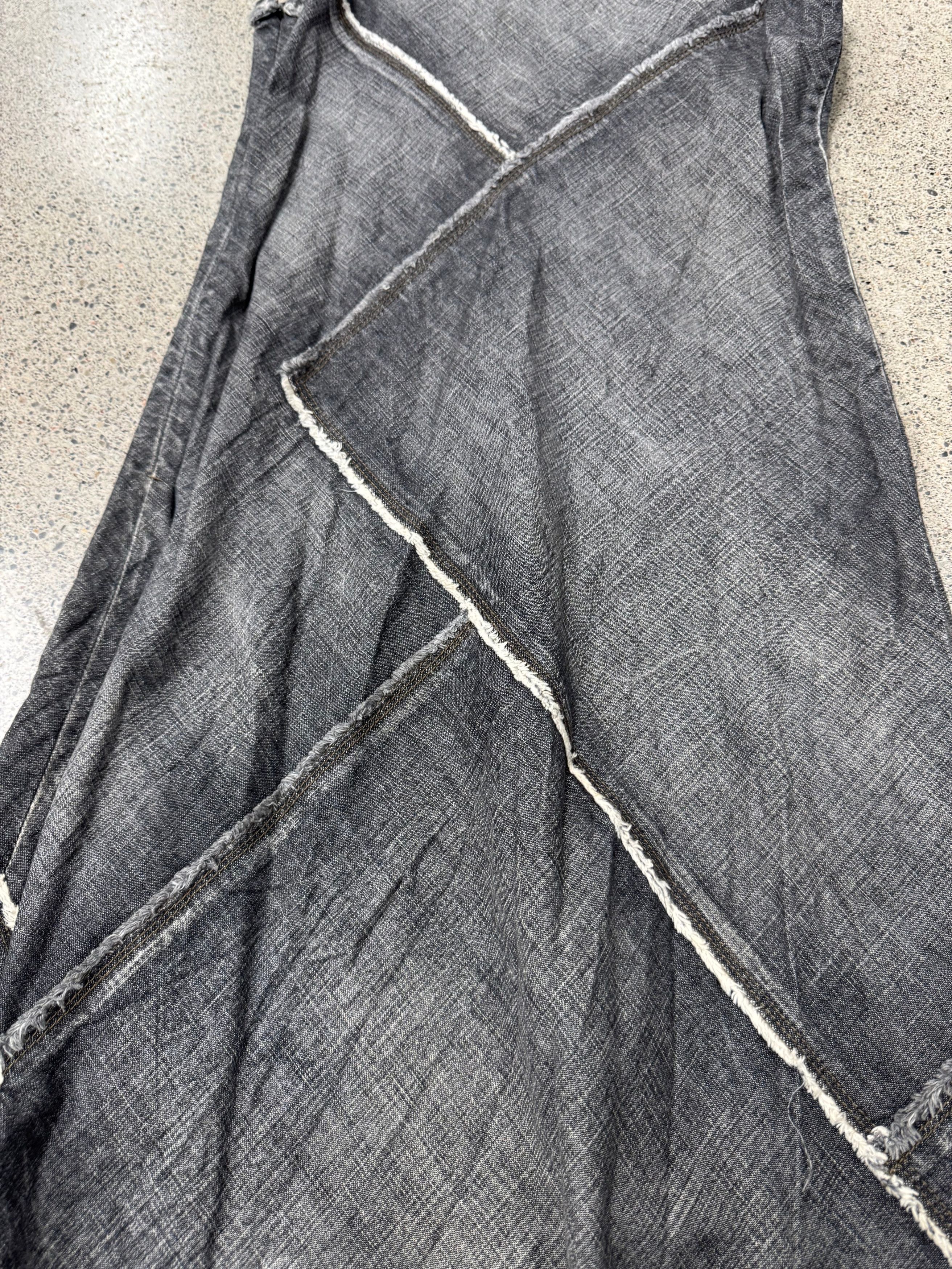 Jean Paul Gaultier Vintage Jean Paul Gaultier ‘Raw Seam’ Spiral Cut Denim Dress Size S / US 4 / IT 40 - 4 Thumbnail