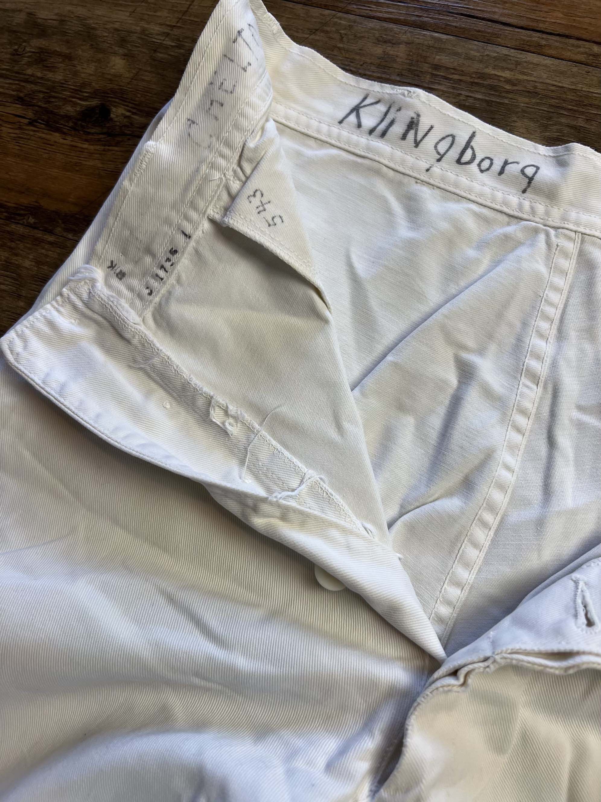 Vintage Vintage 1940's US Navy WWII Era White Cotton Sailor Pants Size US 28 / EU 44 - 8 Thumbnail