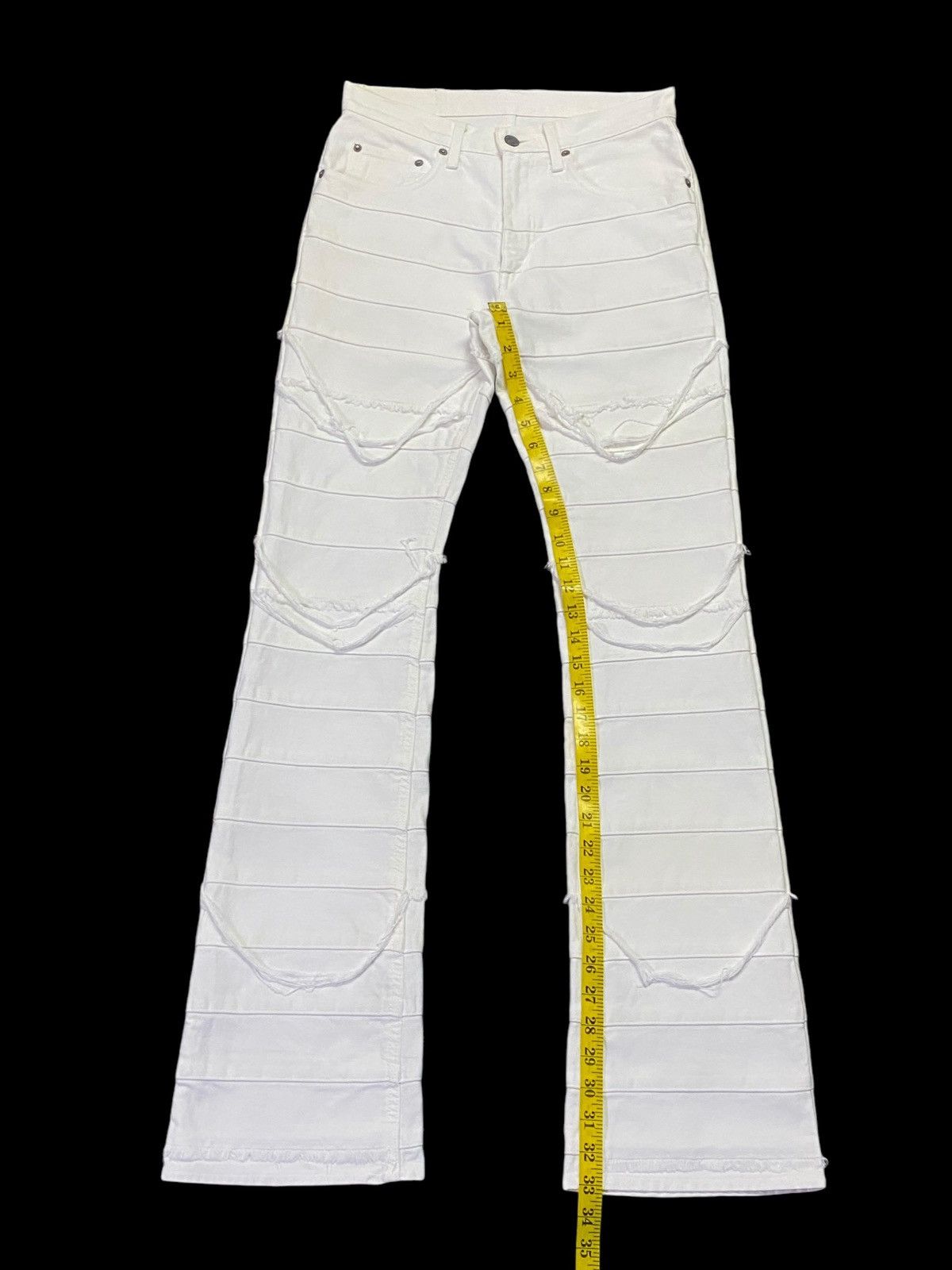 Hysteric Glamour Rare Colour🔥Vintage Hysteric Glamour Flare Hagi Denim Pants Size US 28 / EU 44 - 17 Thumbnail