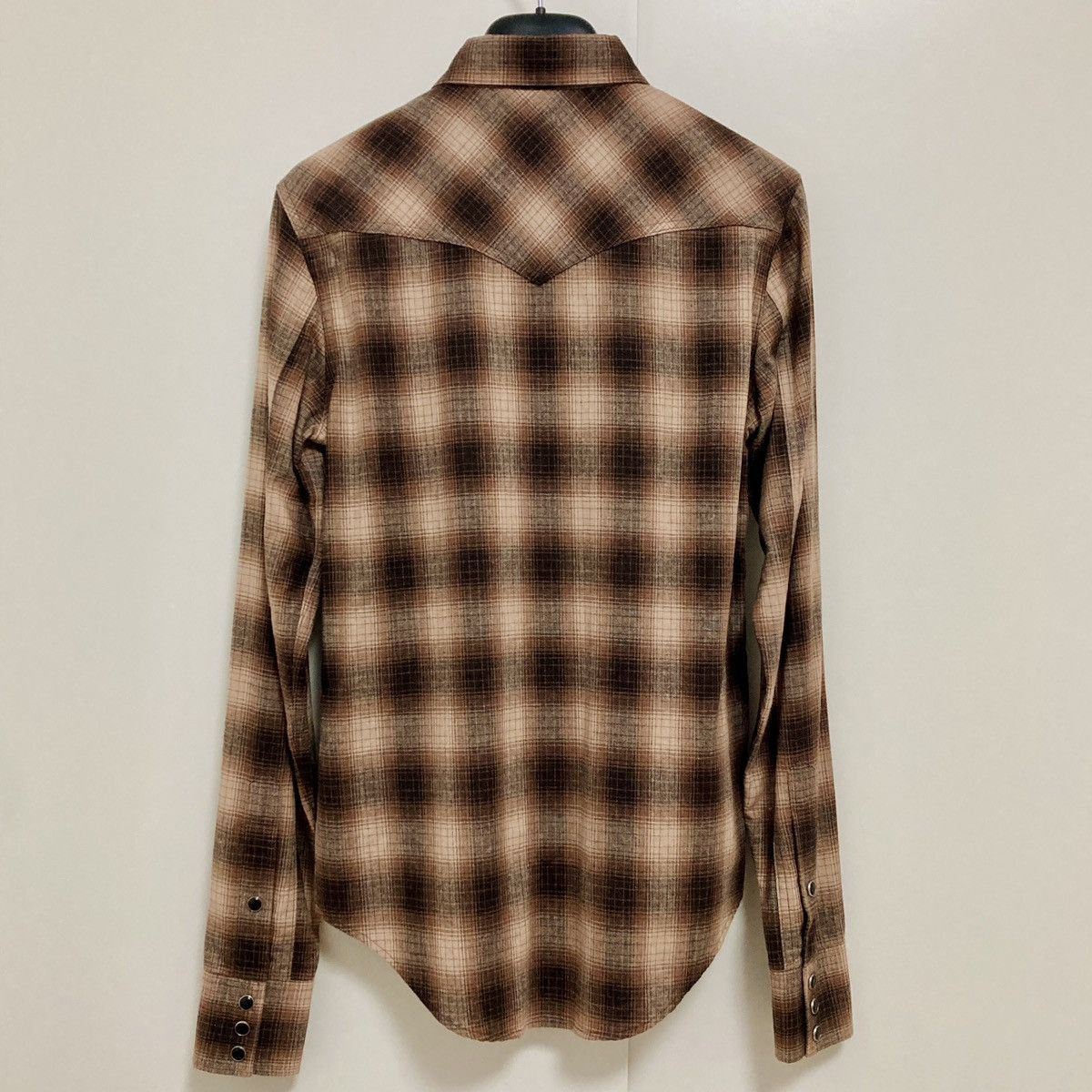 Saint Laurent Paris SAINT LAURENT PARIS BY HEDI SLIMANE 15AW WOOL WESTERN SHIRT Size US S / EU 44-46 / 1 - 2 Thumbnail