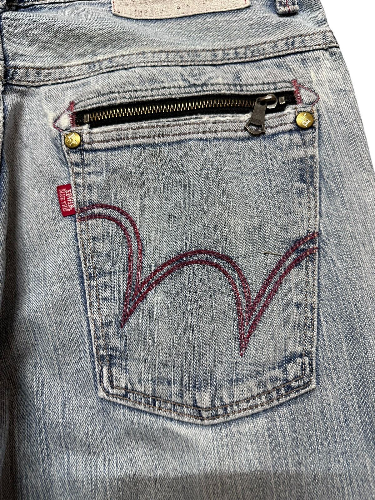 Edwin Vintage Edwin Bluetrip Faded Grunge Distressed Denim Size US 36 / EU 52 - 7 Thumbnail