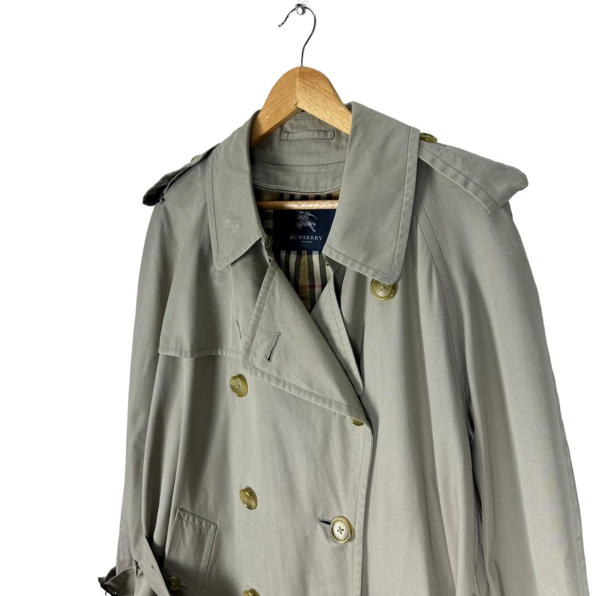 Burberry 🔥BURBERRY LONDON NOVA CHECK TRENCH COAT JACKET Size US L / EU 52-54 / 3 - 5 Thumbnail
