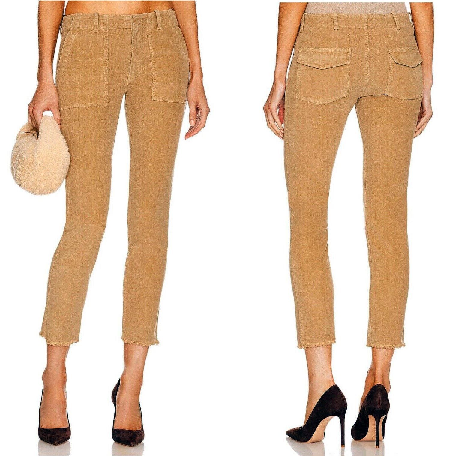 image of Nili Lotan Jenna Pant in Khaki, Women's (Size 26)