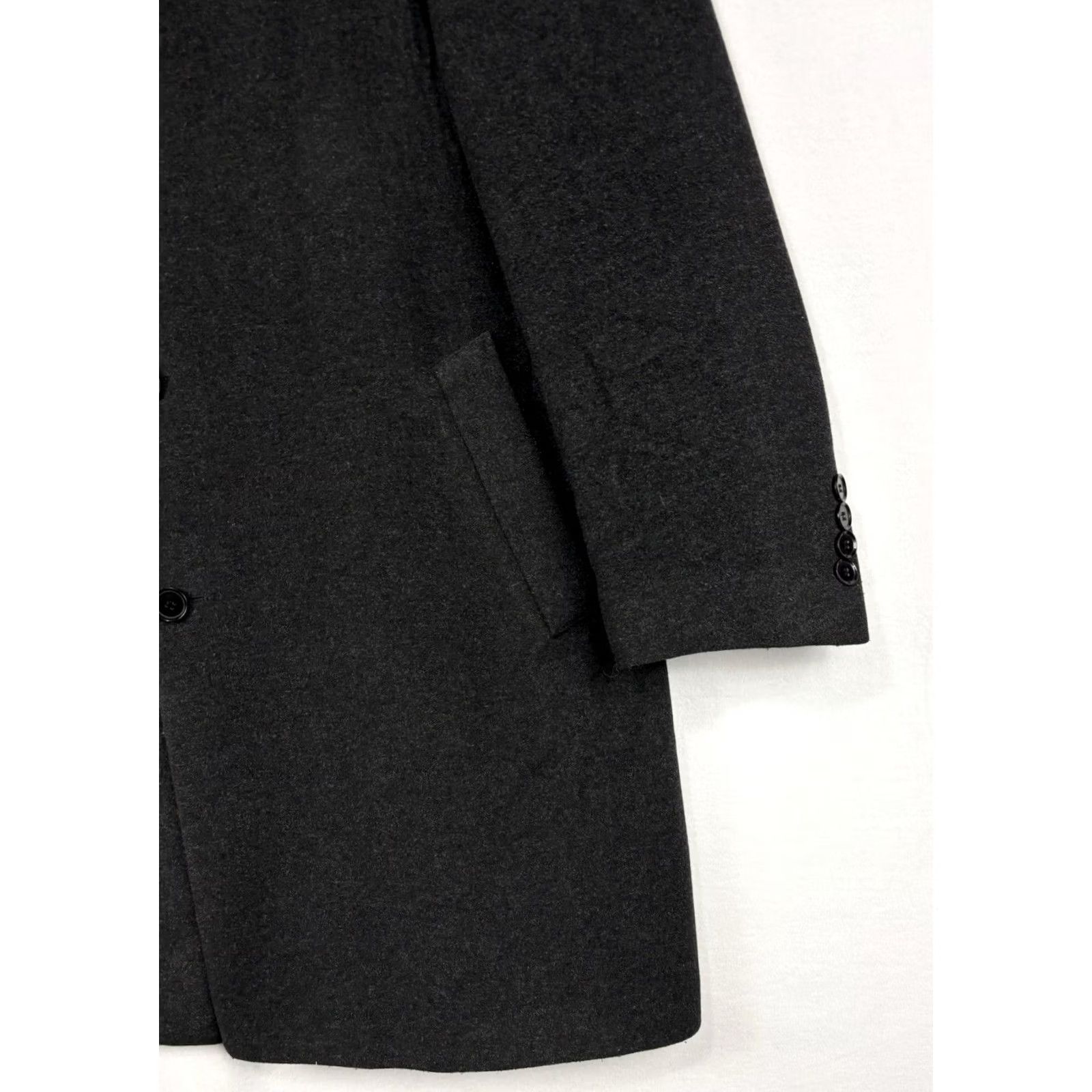 Calvin Klein Calvin Klein Coat Mens 48R Charcoal Gray Wool Cashmere Overcoat Pacific Model Size US M / EU 48-50 / 2 - 3 Thumbnail