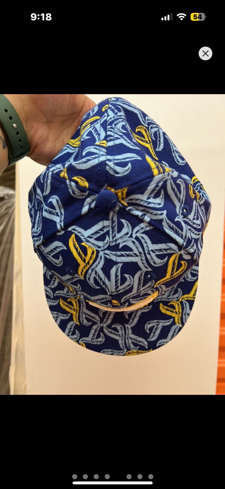 New Era ***FINAL DROP***RARE 00s TORONTO BLUE JAYS AOP FITTED 75/8 Size ONE SIZE - 5 Thumbnail