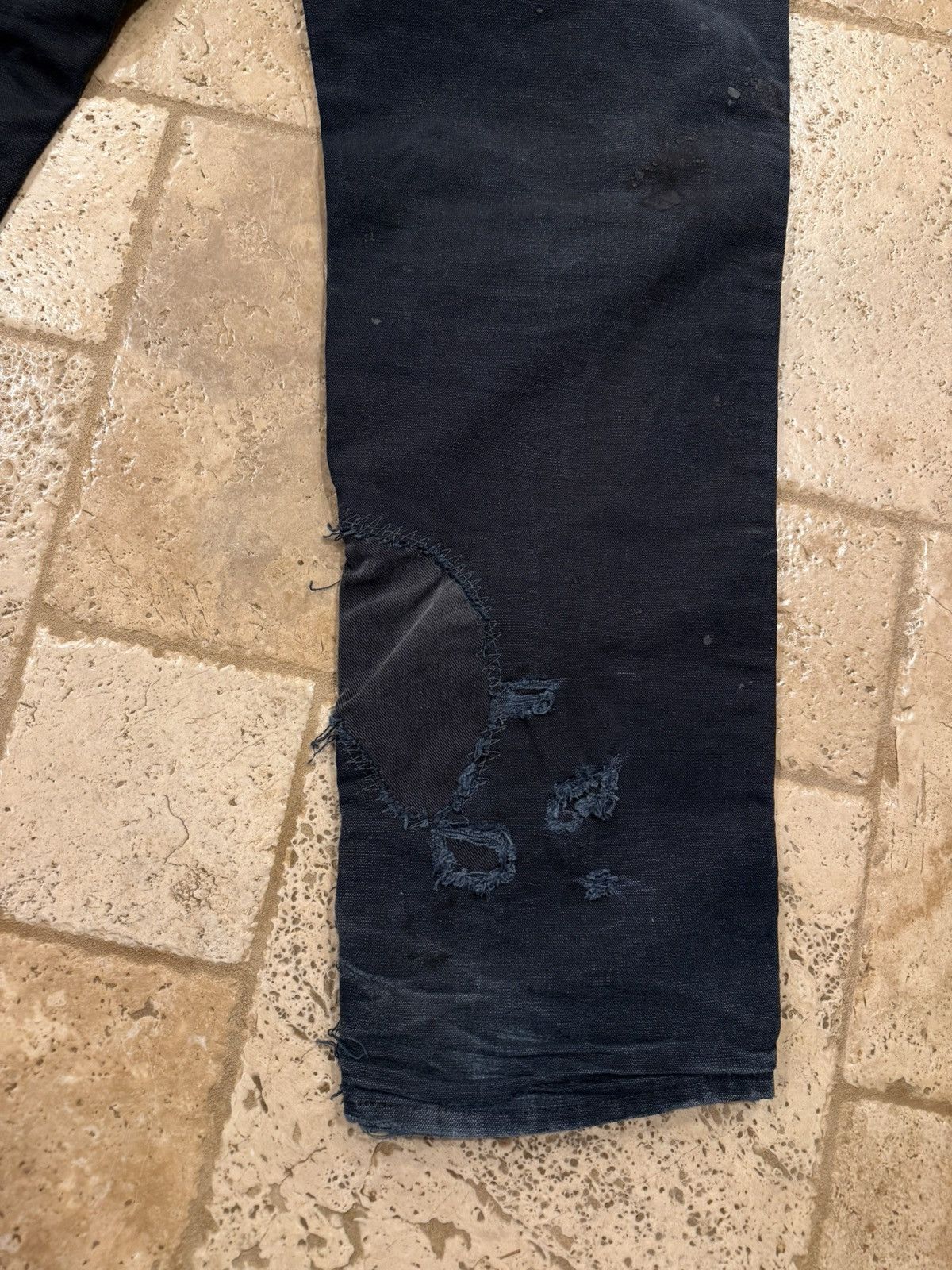 Carhartt Vintage Carhartt Carpenter Double Knees Distress Black Pants Size US 34 / EU 50 - 6 Thumbnail