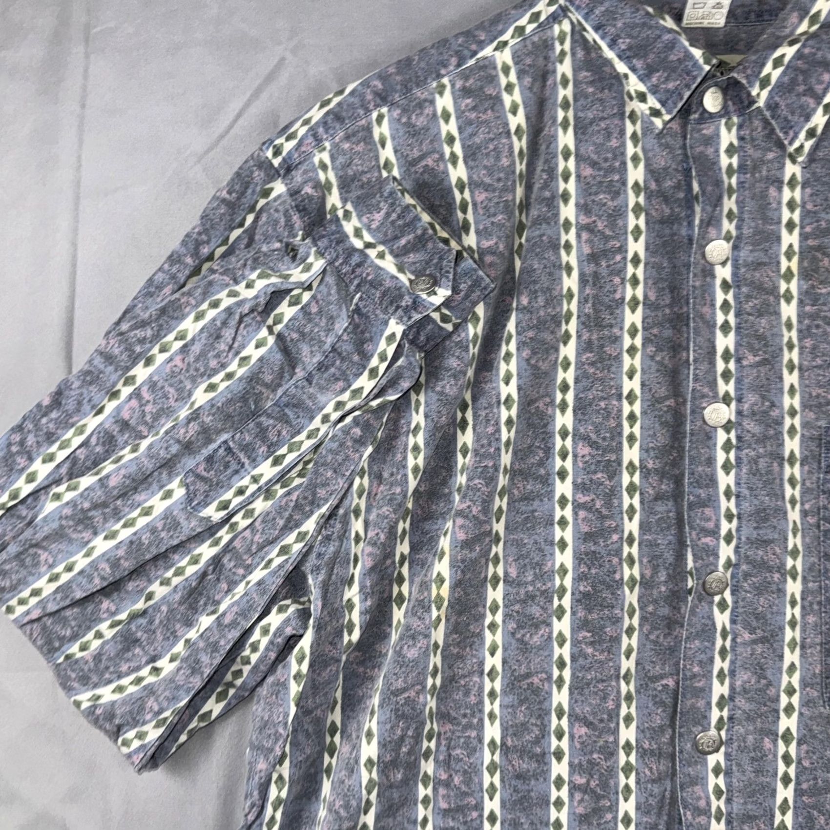 The Territory Ahead VINTAGE The Territory Ahead Shirt Mens L Blue Stripe Button Front Casual Size US L / EU 52-54 / 3 - 5 Thumbnail