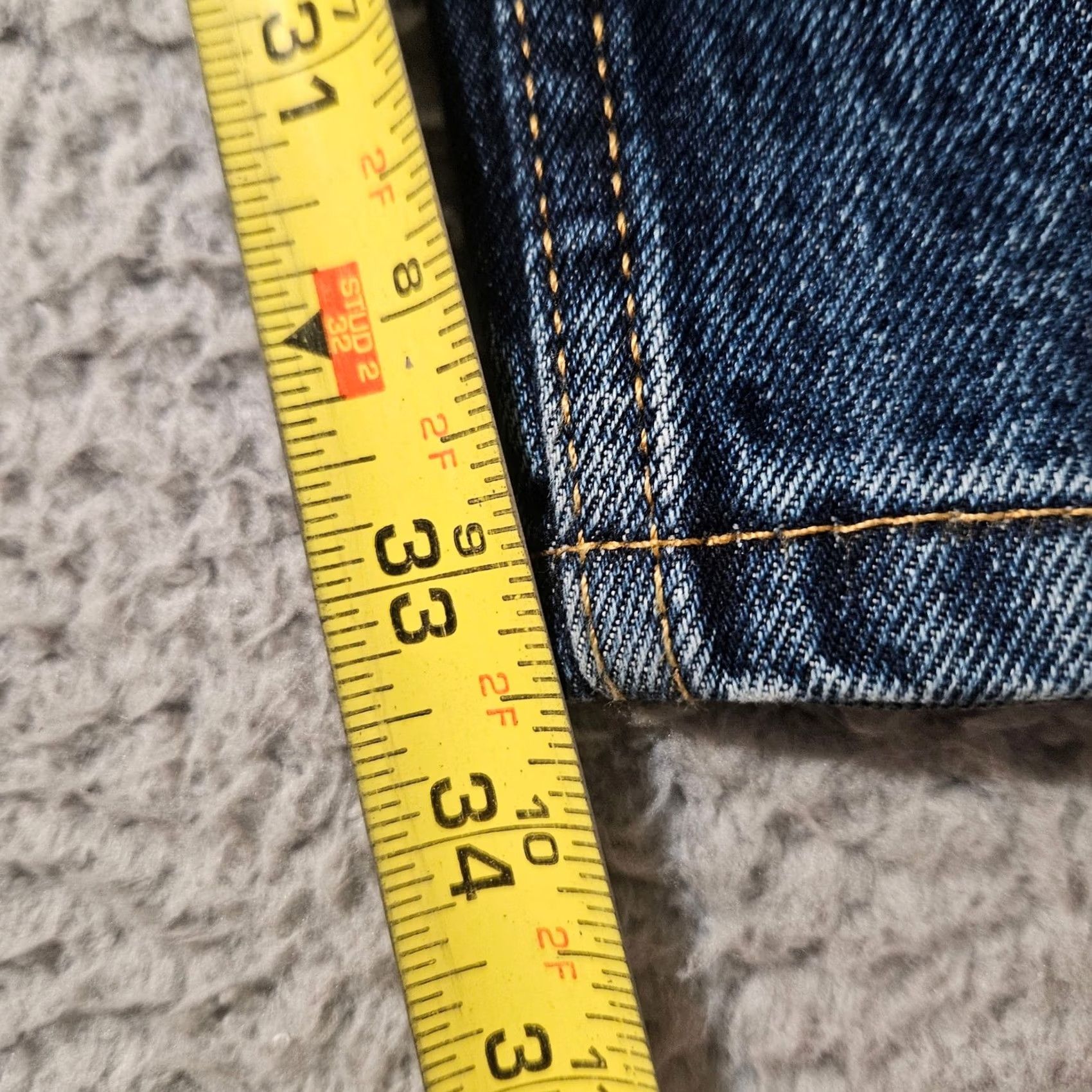 Levi's Levi's Jeans Regular Blue 38x34 Dark Wash 100% Cotton Mens Size US 38 / EU 54 - 7 Thumbnail