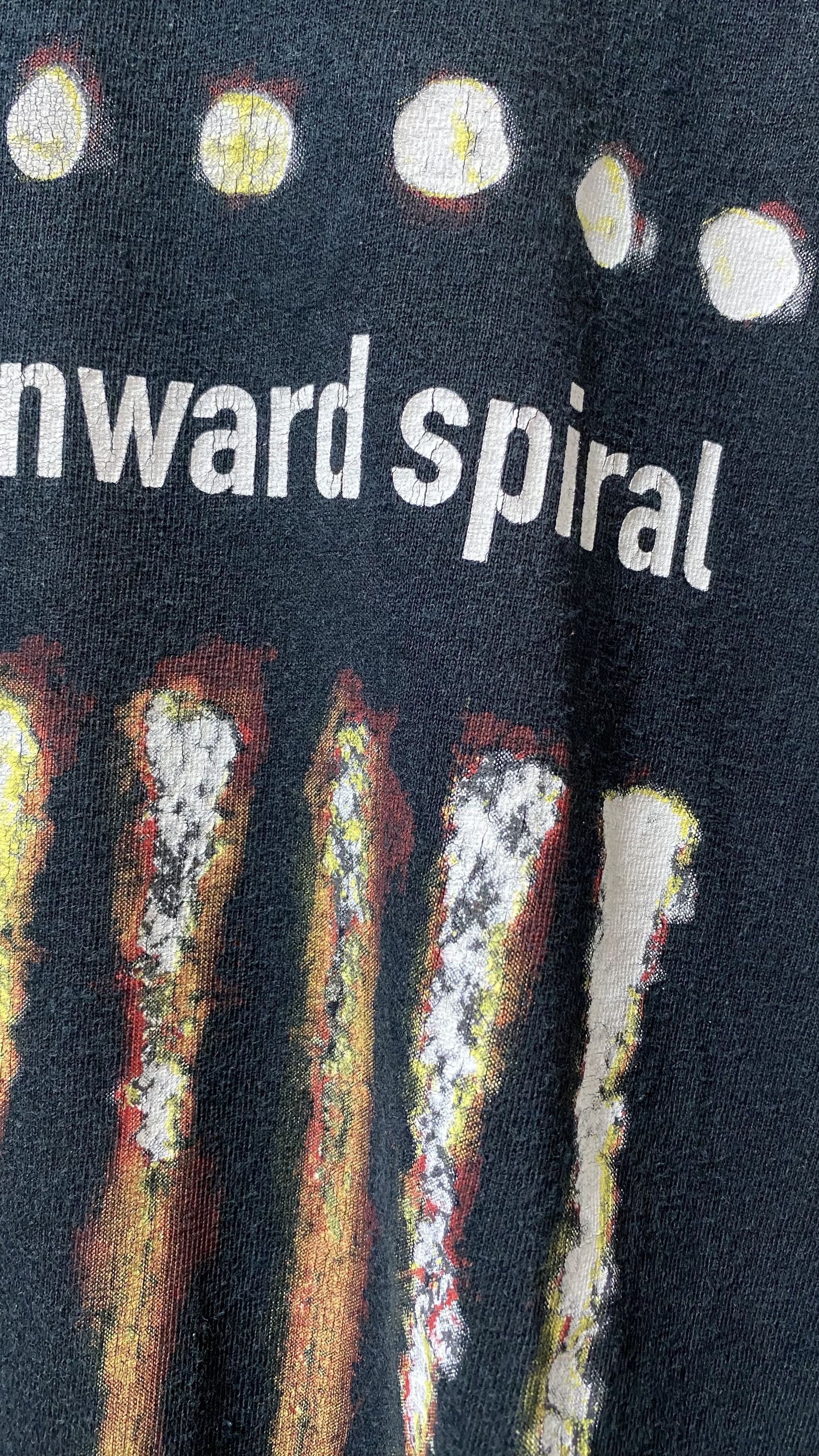Vintage Vintage nine inch nails the downward spiral tee rare 2xl Size US XXL / EU 58 / 5 - 4 Thumbnail