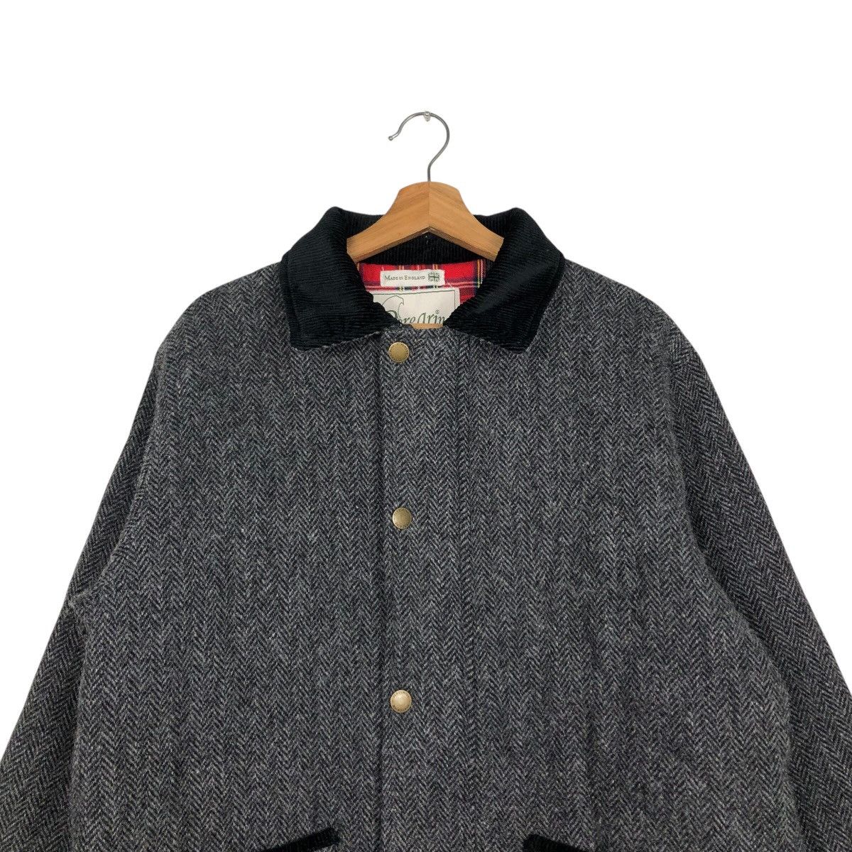 Harris Tweed 📌Vintage Chore Wool Jacket Quilted Peregrine Harris Tweed Size US L / EU 52-54 / 3 - 3 Thumbnail