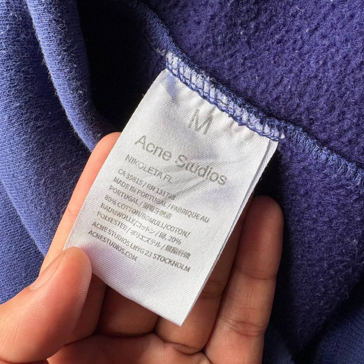 Acne Studios Acne Studios Nikoleta FL Blue Sweatshirt Size US M / EU 48-50 / 2 - 15 Thumbnail