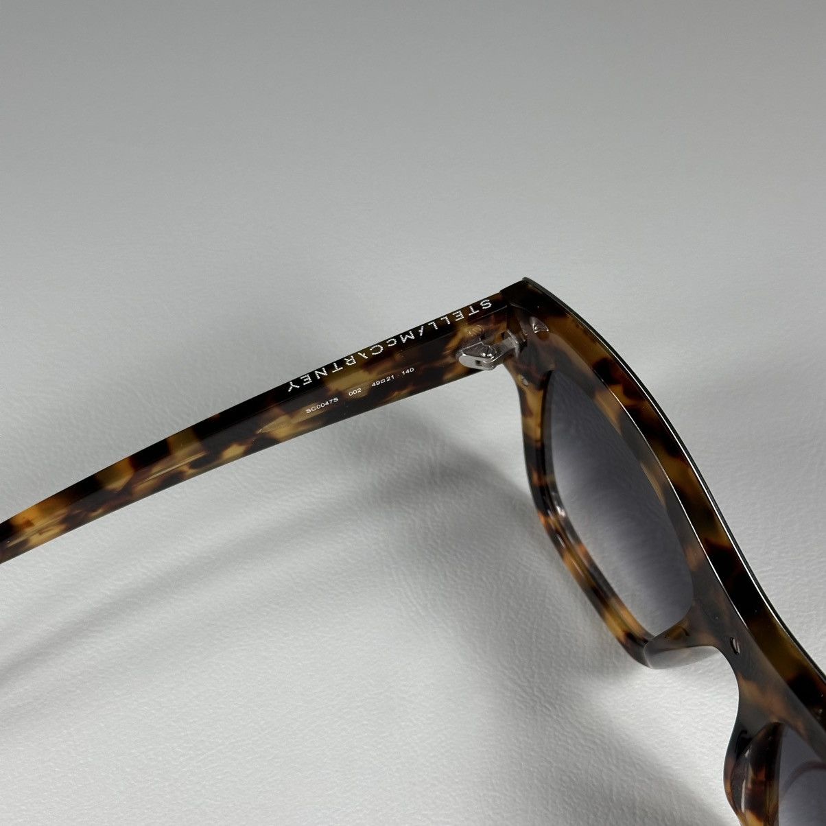 Stella McCartney Stella McCartney SC0047S Square / Cat eye Havana Sunglasses Size ONE SIZE - 4 Thumbnail