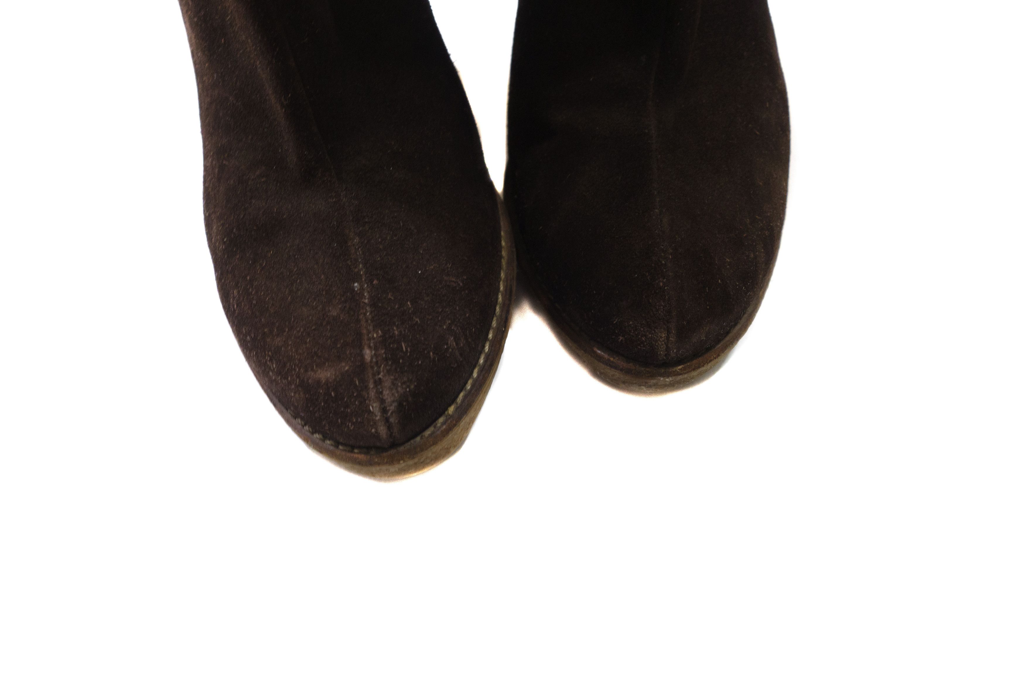Gucci Tom Ford Suede Fur Trim Knee High Snow Boots Size US 6 / IT 36 - 5 Thumbnail