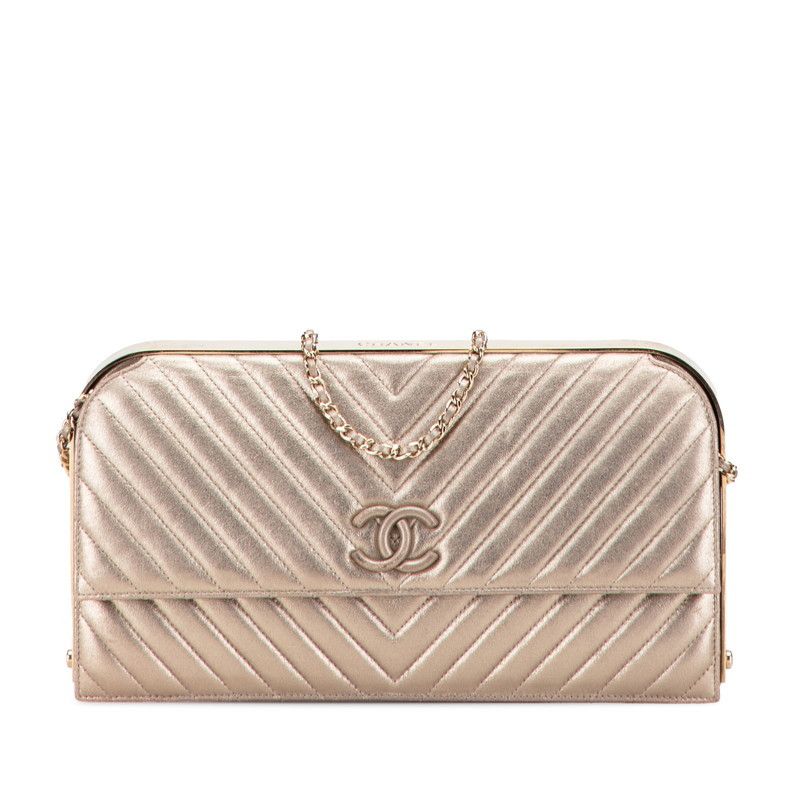 Chanel Chanel Chanel V Stitch Coco Mark Leather Chain Shoulder Bag Leather Shoulder Bag Size ONE SIZE - 1 Thumbnail