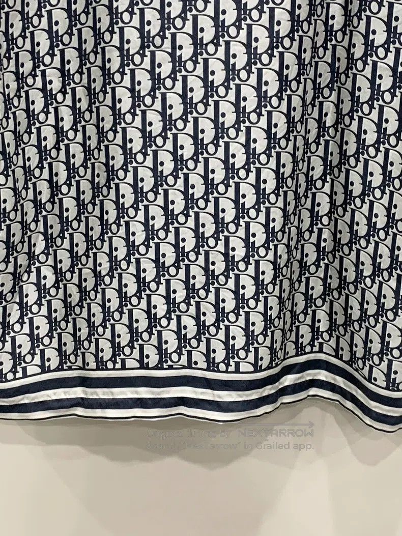 Dior Dior Silk full-print short-sleeved shirt black and white Size US XXS / EU 40 - 6 Thumbnail