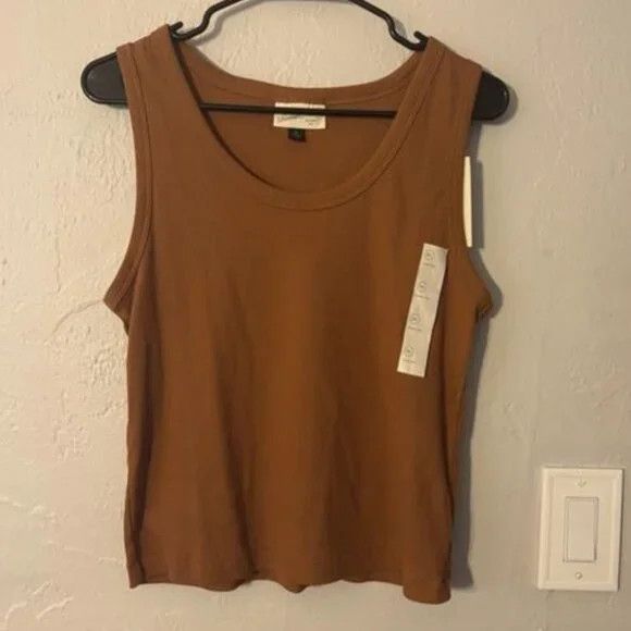 Other Universal Thread Burnt Orange Ribbed Tank Top Size XL / US 12-14 / IT 48-50 - 1 Thumbnail