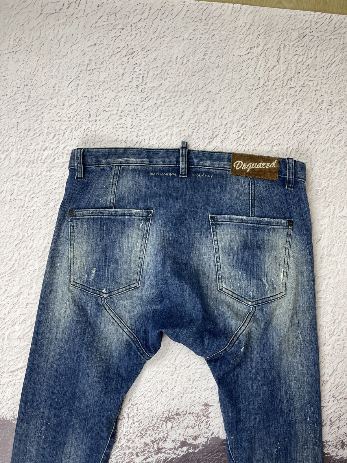 Dsquared2 Dsquared d2 vintage distressed denim jeans paint embroidery Size US 30 / EU 46 - 14 Thumbnail