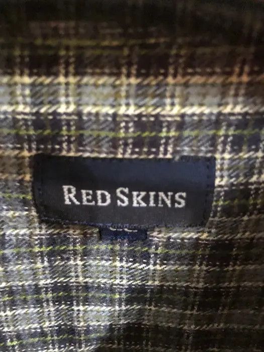 Vintage Vintage Red Skins Flannel Shirt 👕 Size US L / EU 52-54 / 3 - 3 Thumbnail