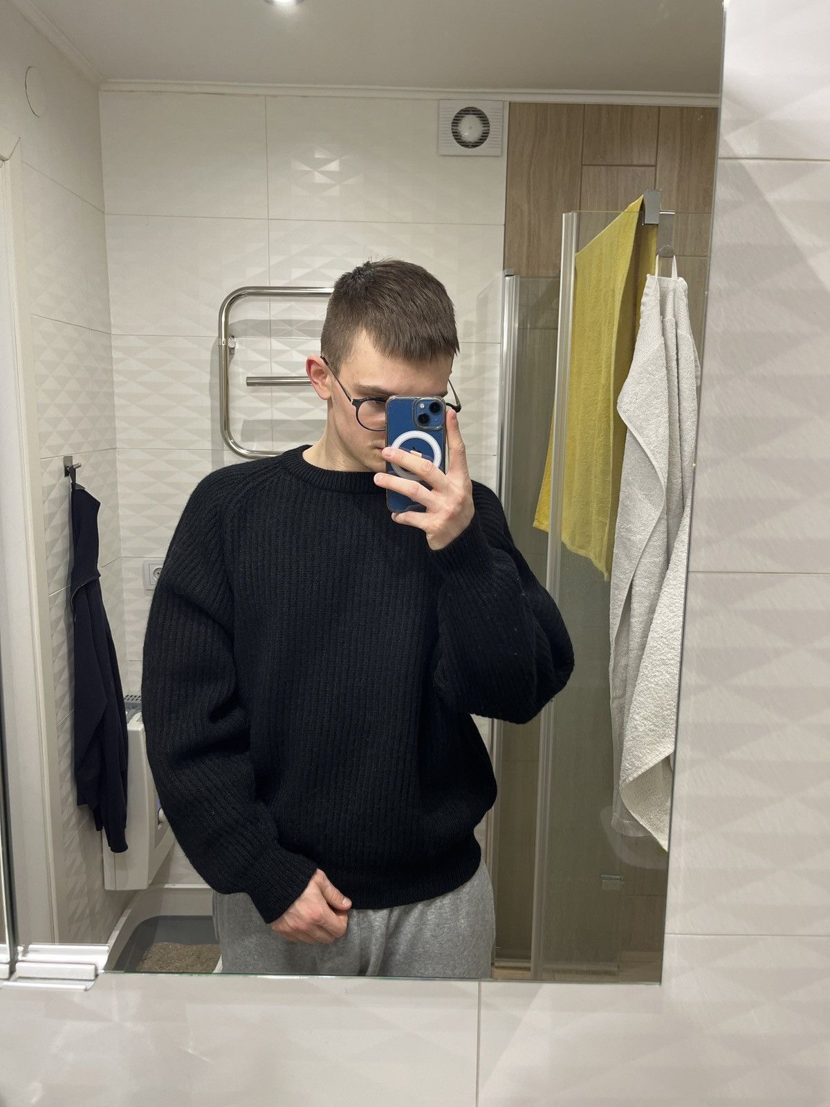 Levi's × Levi's Vintage Clothing × Vintage Vintage 70s Levi’s knit family cropped wool ribbed sweater Size US M / EU 48-50 / 2 - 5 Thumbnail