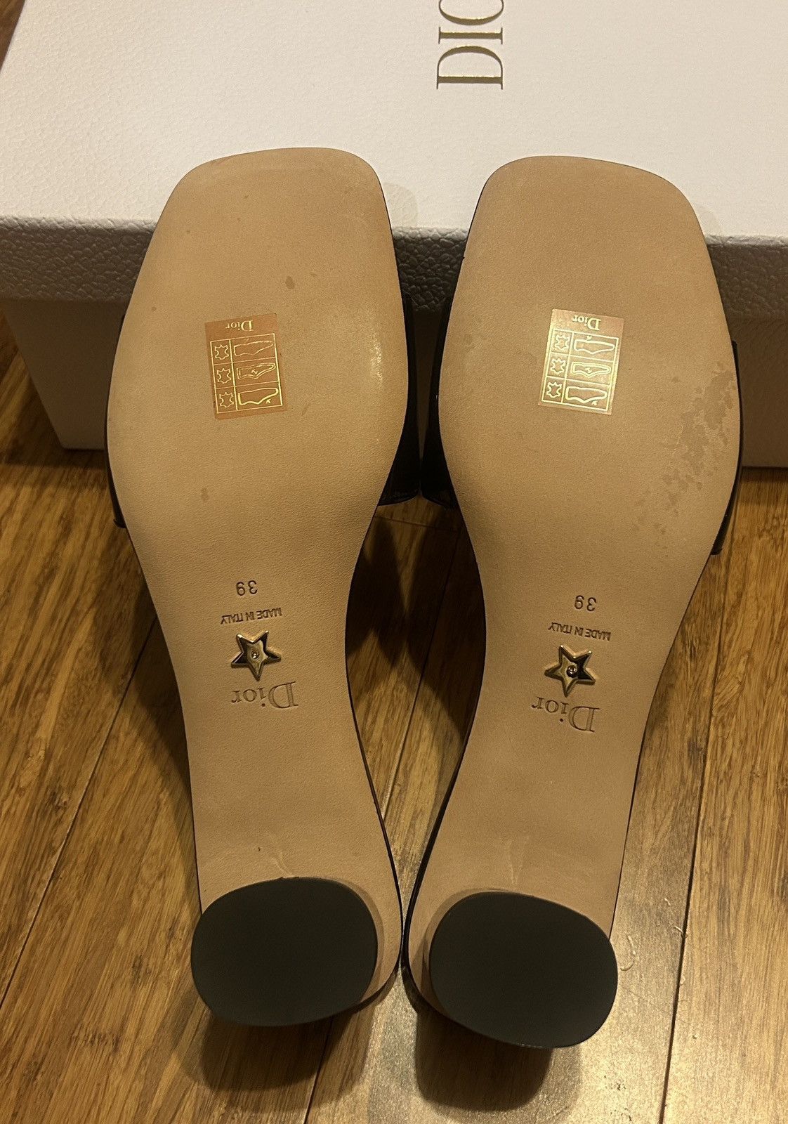 Dior Dior C'EST DIOR HEELED SLIDE Black Patent Calfskin Size US 9 / IT 39 - 9 Thumbnail