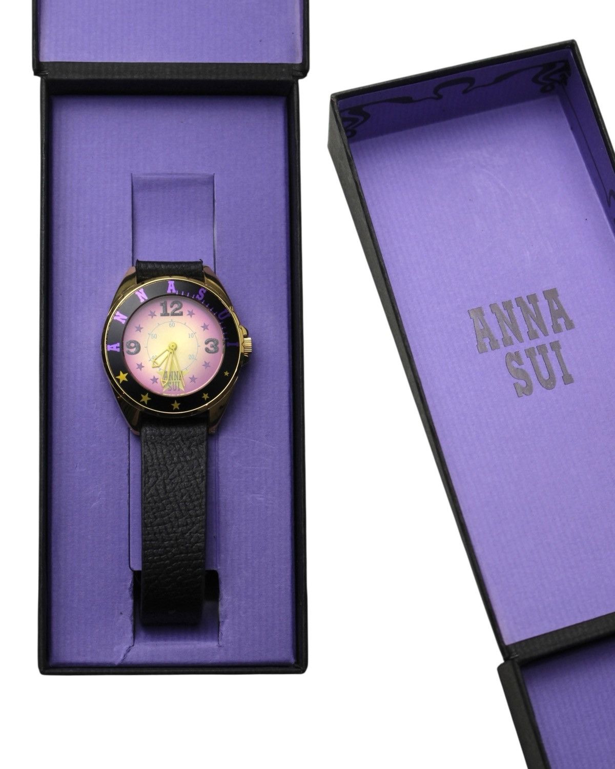 Seiko 2000S SEIKO ANNA SUI JAPAN STARBRURST PURPLE WATCH Size ONE SIZE - 2 Thumbnail