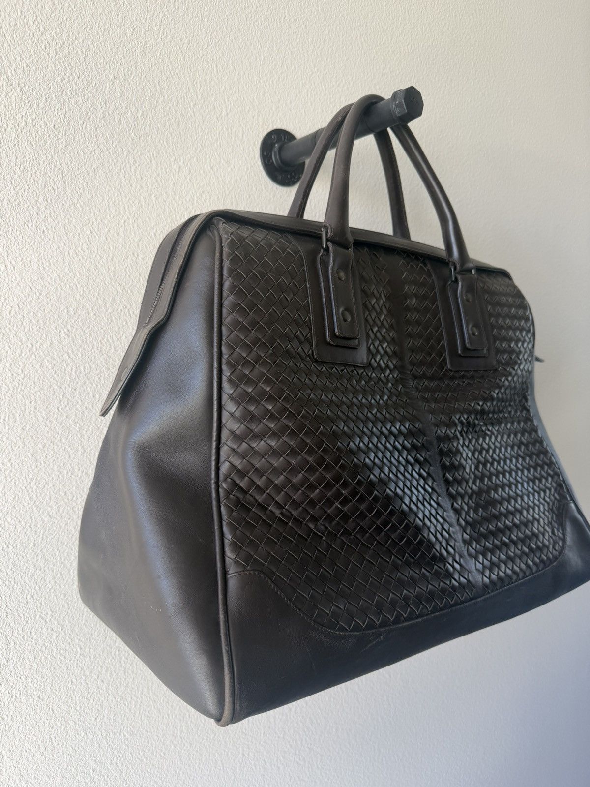 Bottega Veneta Bottega Intrecciato Leather XL Weekender Bag Size ONE SIZE - 2 Thumbnail