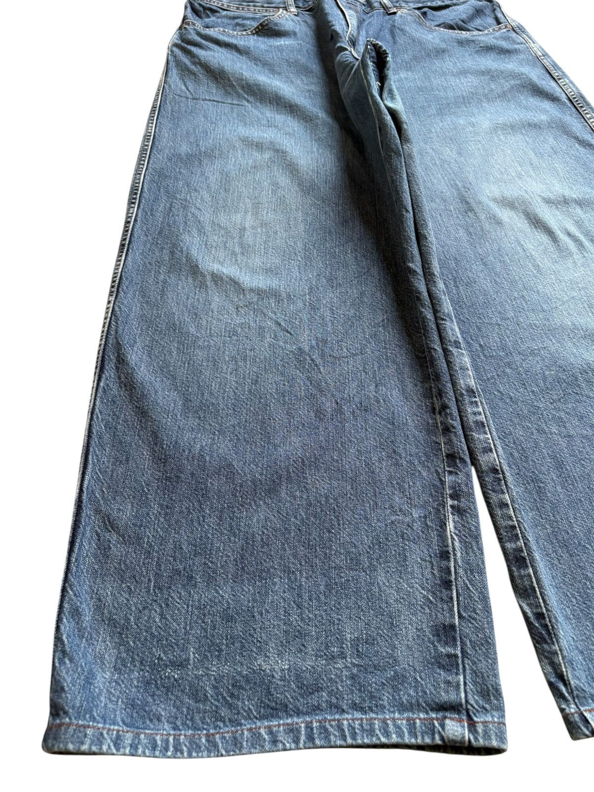 Christophe Lemaire × Japanese Brand × Uniqlo Vintage Uniqlo Blue Wash Loose Baggy Jeans Size US 38 / EU 54 - 6 Thumbnail