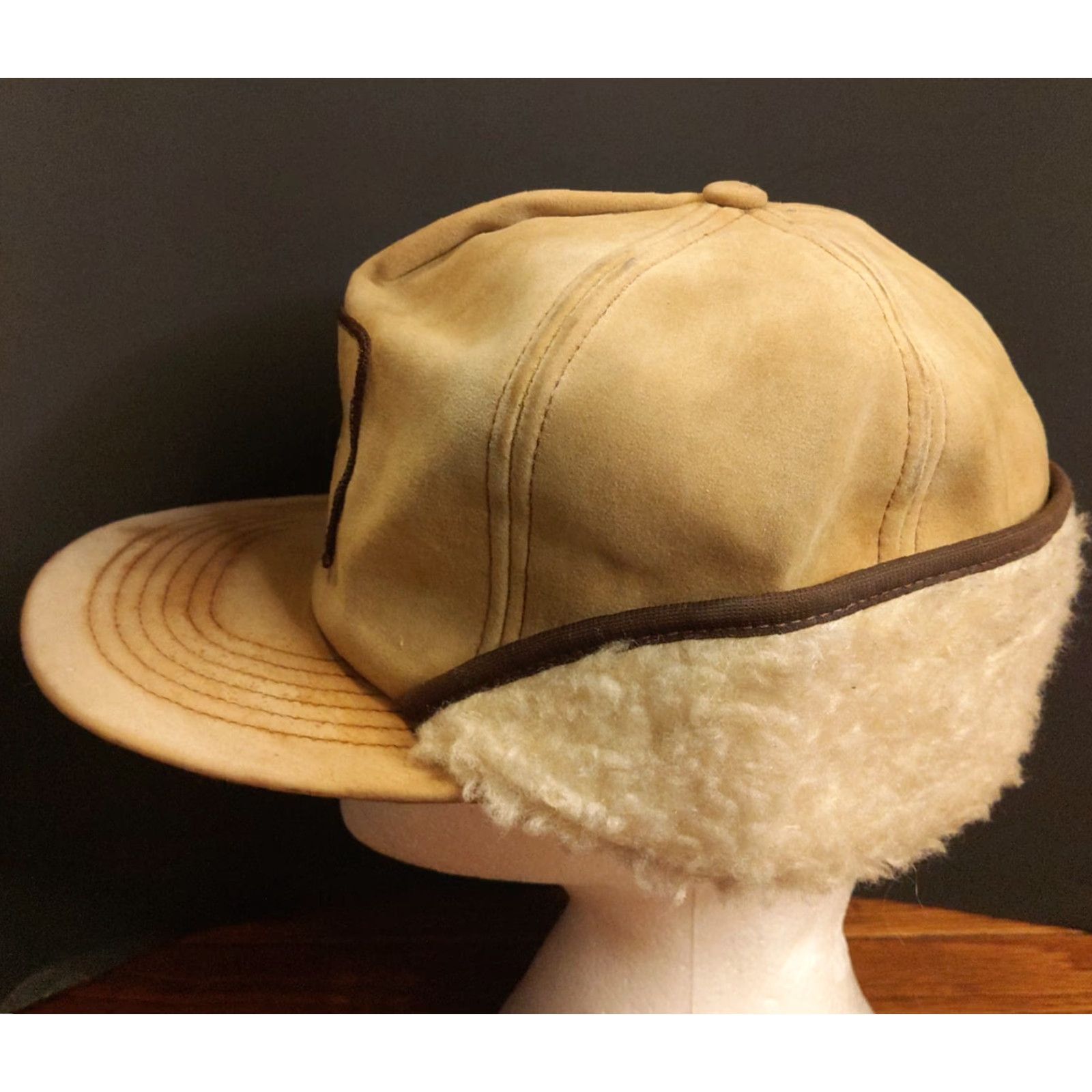 Vintage Vintage Garst Seed Corn Faux Suede Trapper Hat Beige Large L Men Workwear Cap Size US L / EU 52-54 / 3 - 4 Thumbnail